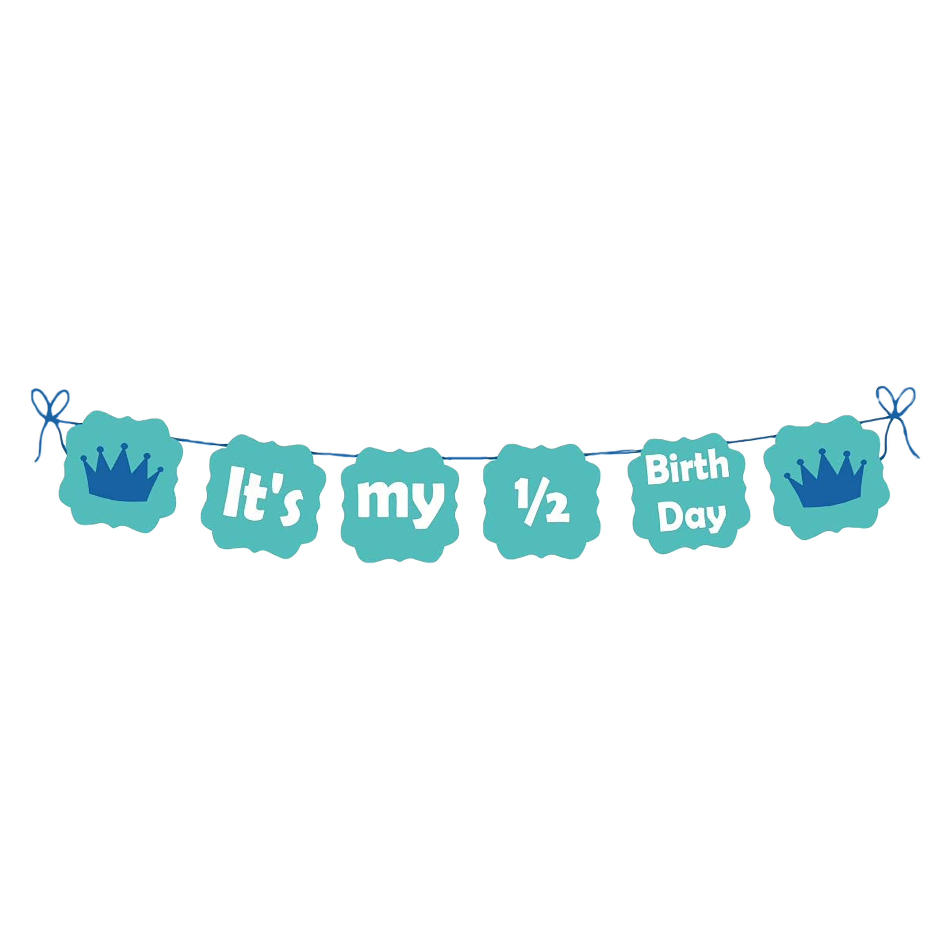 6 month "It's My Half Birthday" decoration for Baby boy