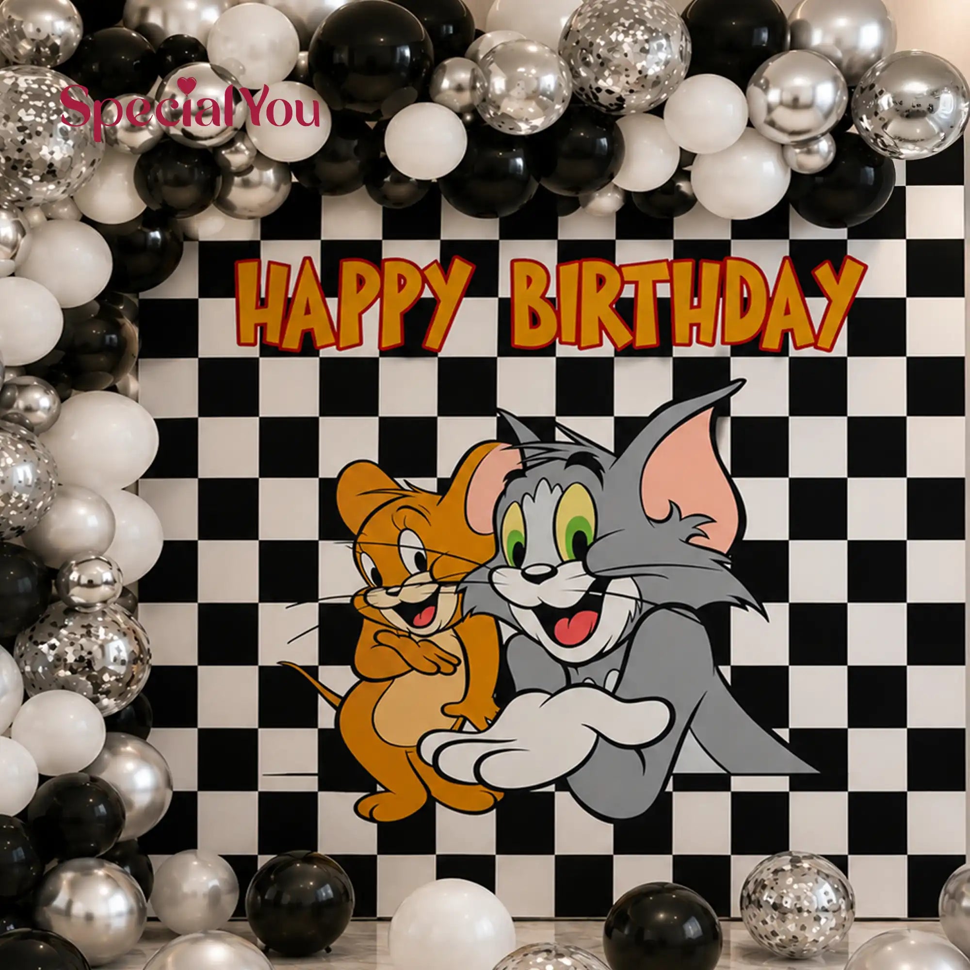 Tom and Jerry Birthday Balloon Decoration