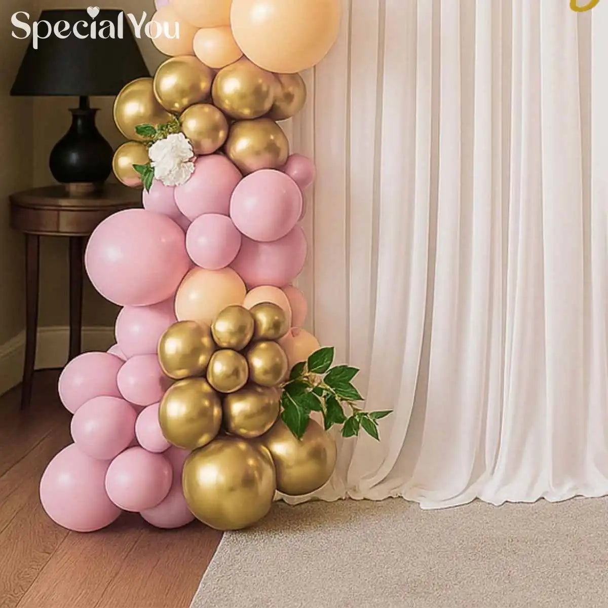 Elegant Bloom Bash Birthday Decor