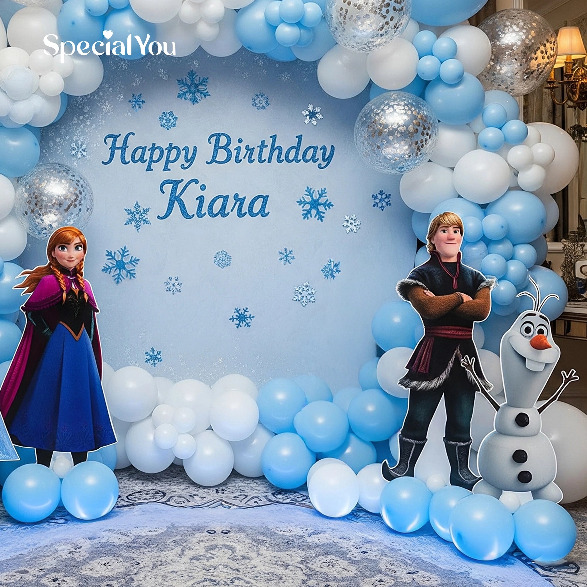 Frozen Winter Ring Balloon Decor