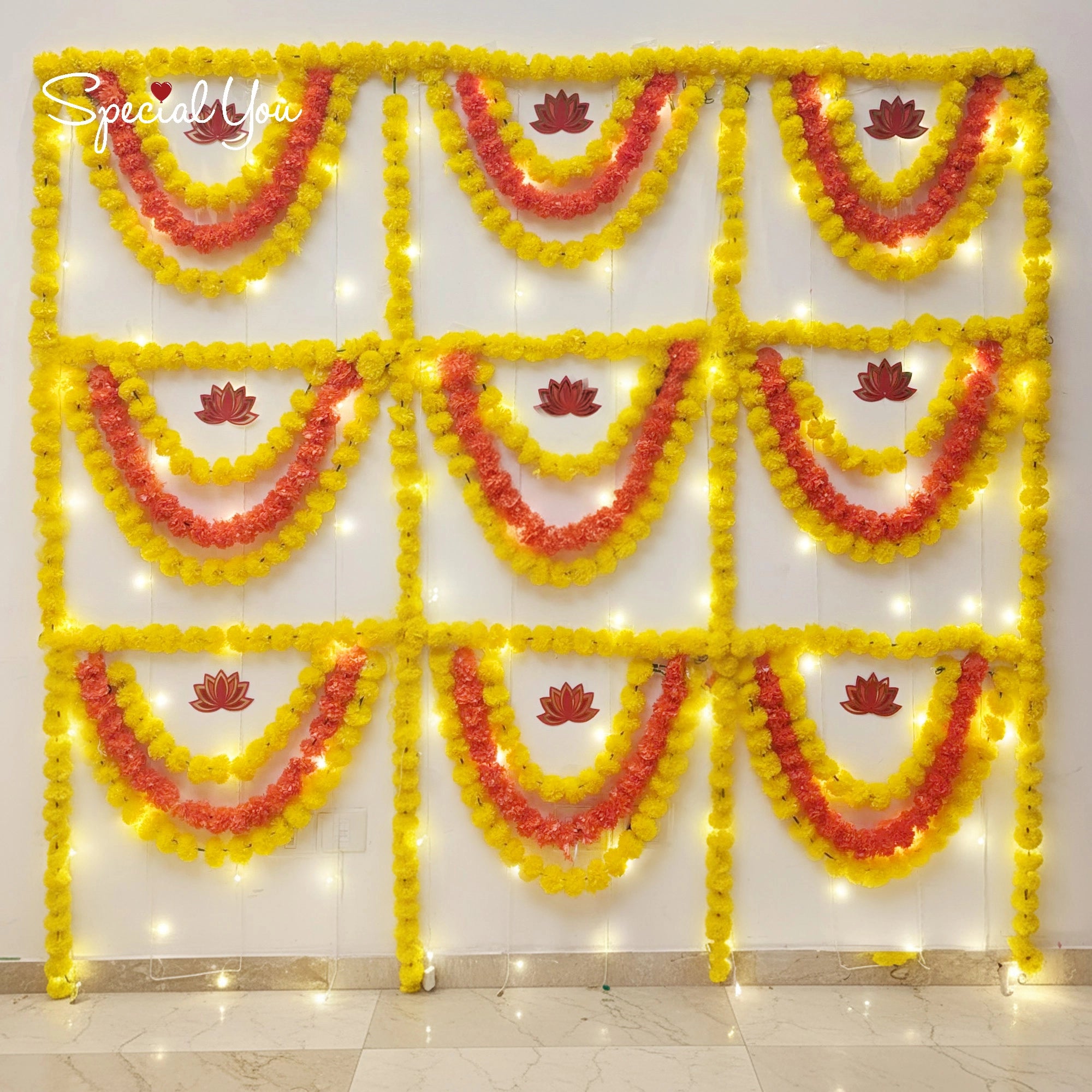 Marigold Lotus Wall decoration