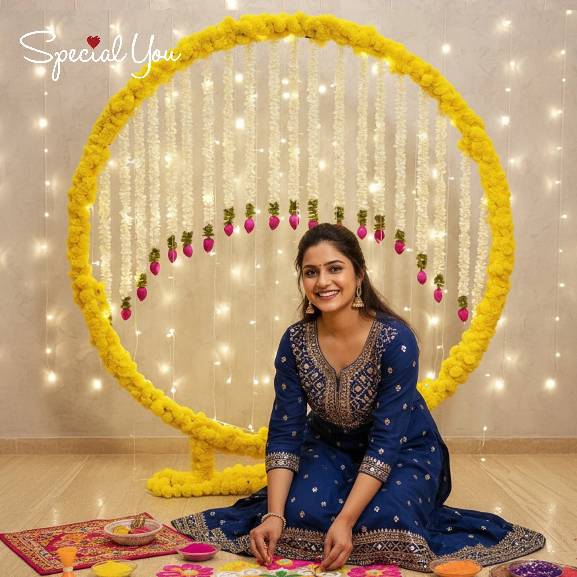 Diwali Laxmi Ganesh Pooja Ring Decor