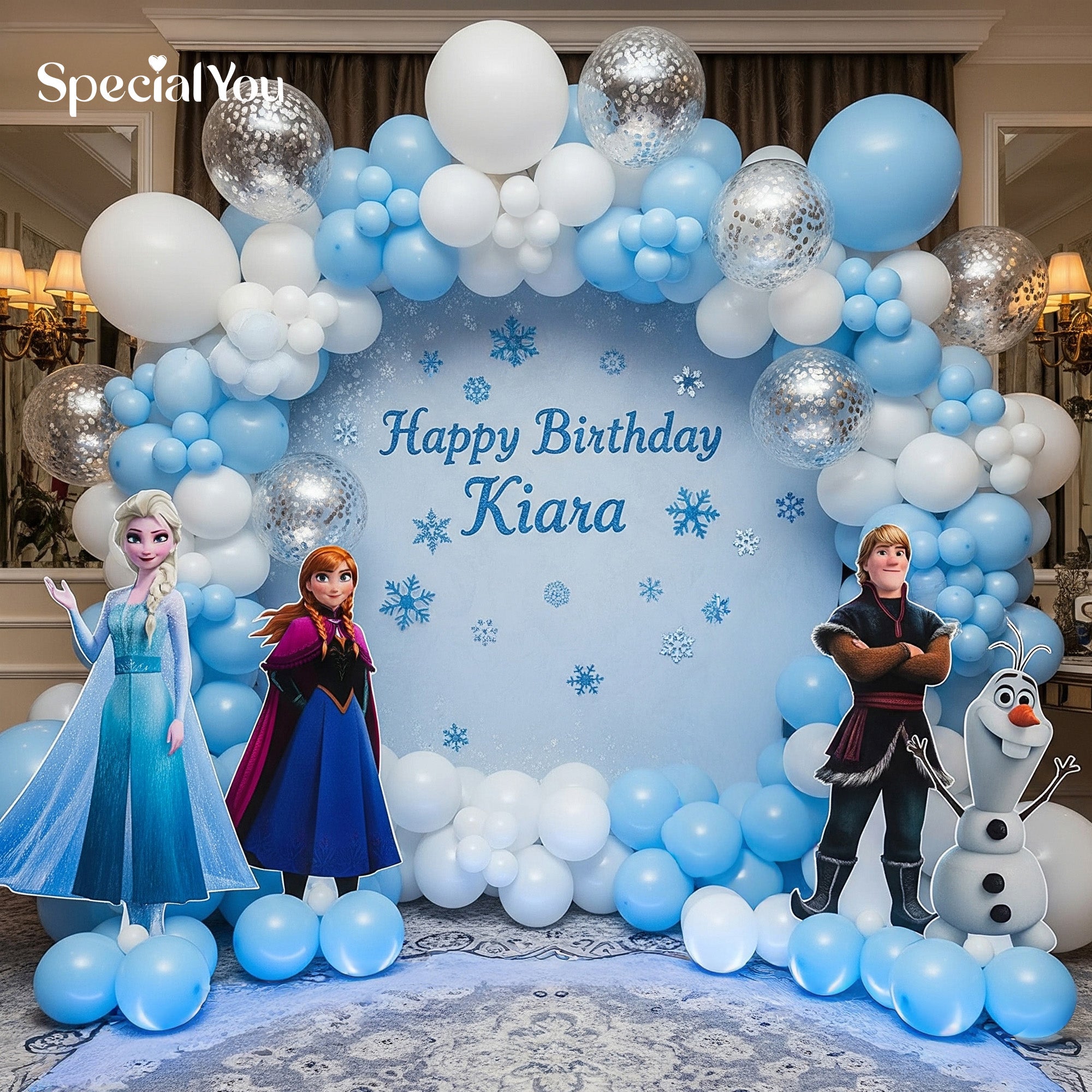 Frozen Winter Ring Balloon Decor