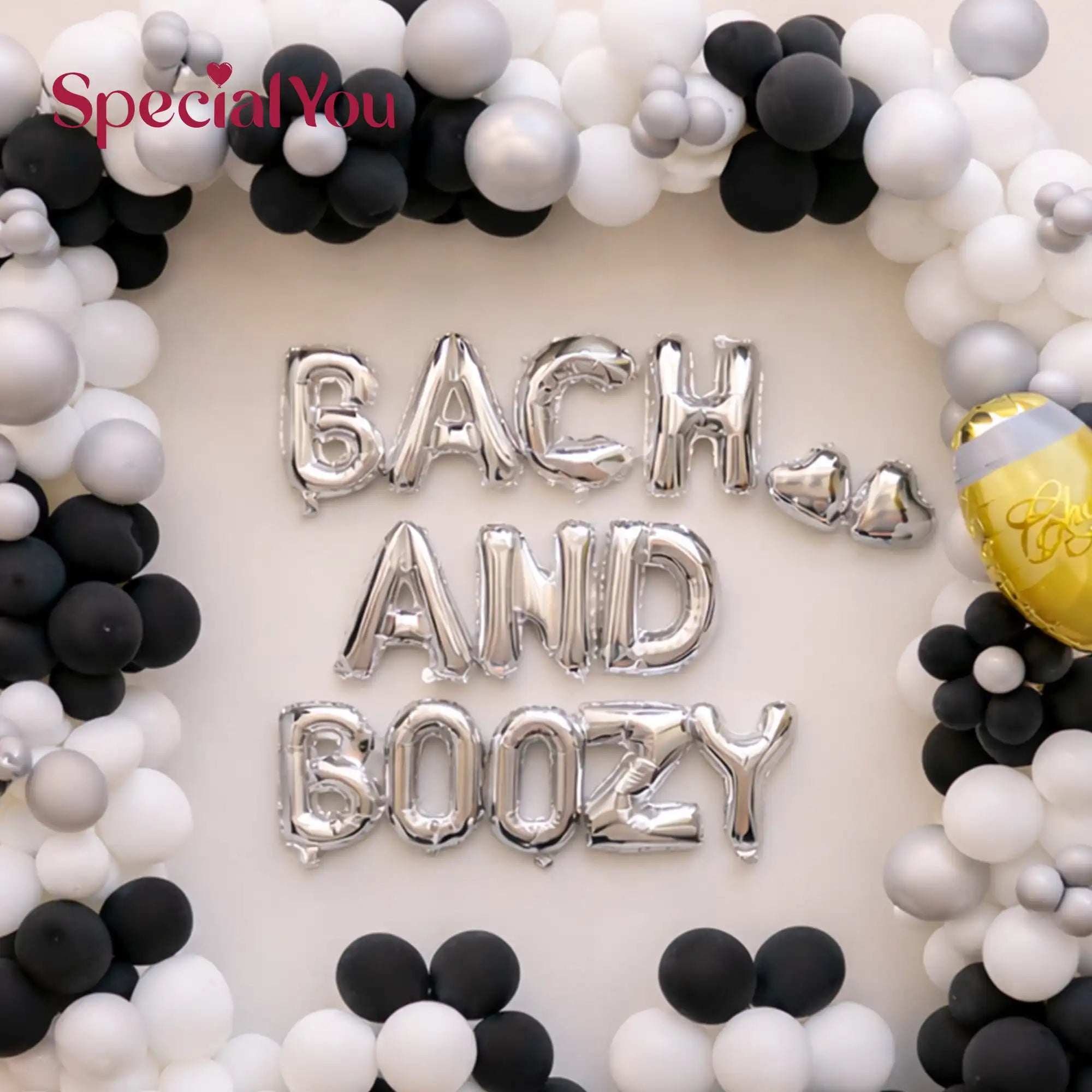 Back And Boozy Pool Party Balloon Backdrop