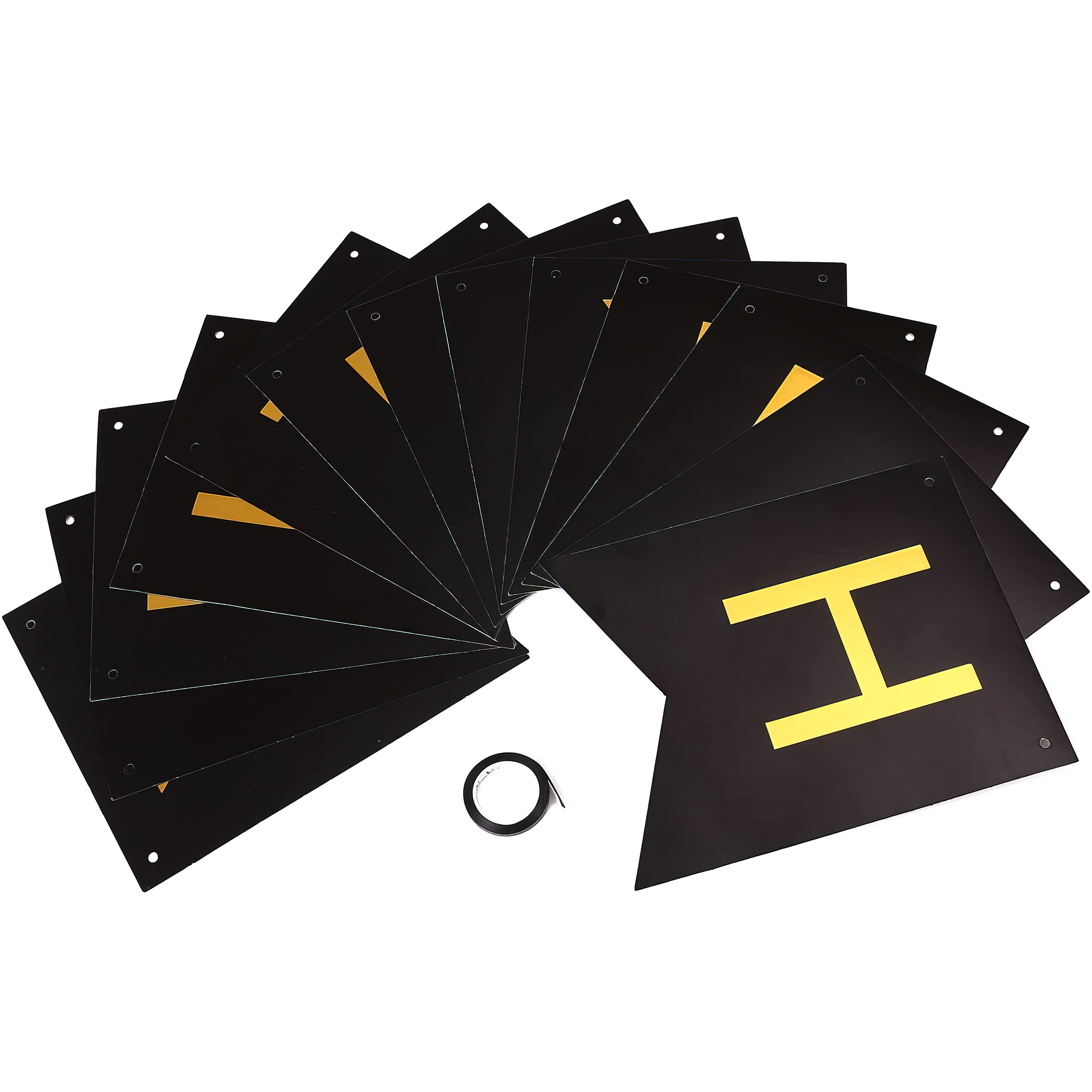 Black Paper Happy Birthday Banner