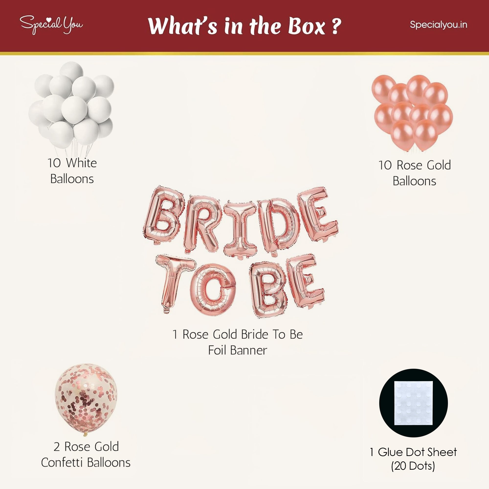 Bride to be DIY Decoration Combo - Special You