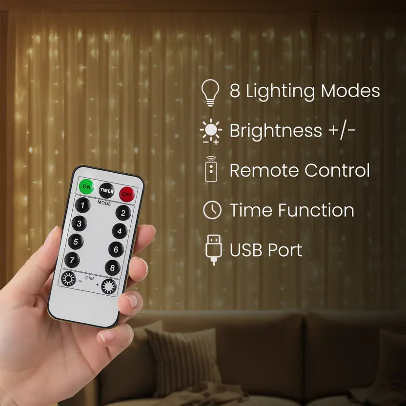 Festive Curtain Light