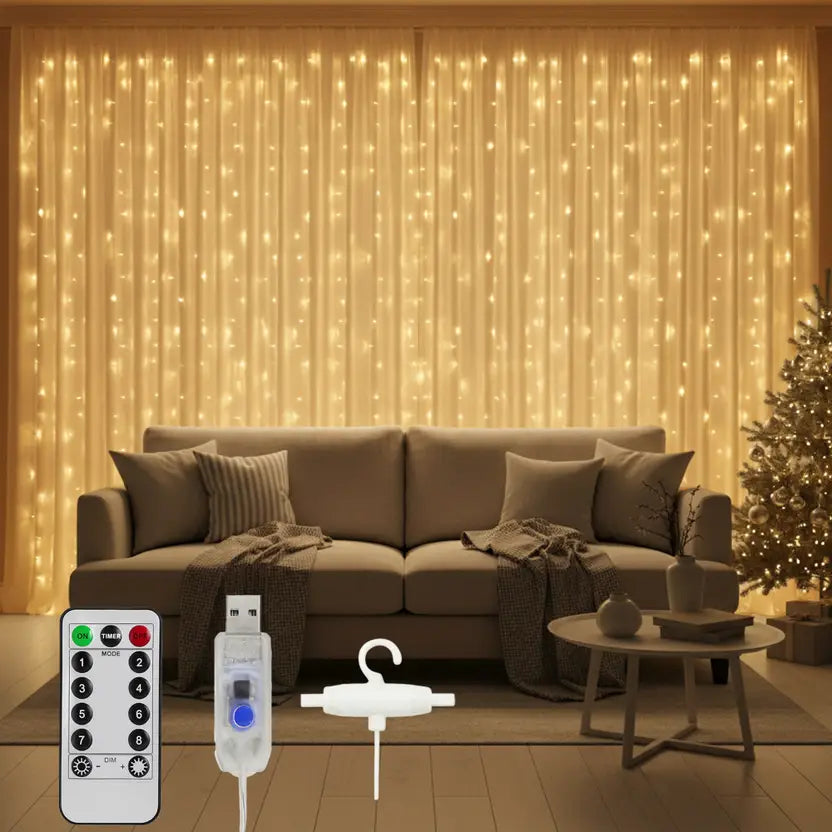 Festive Curtain Light