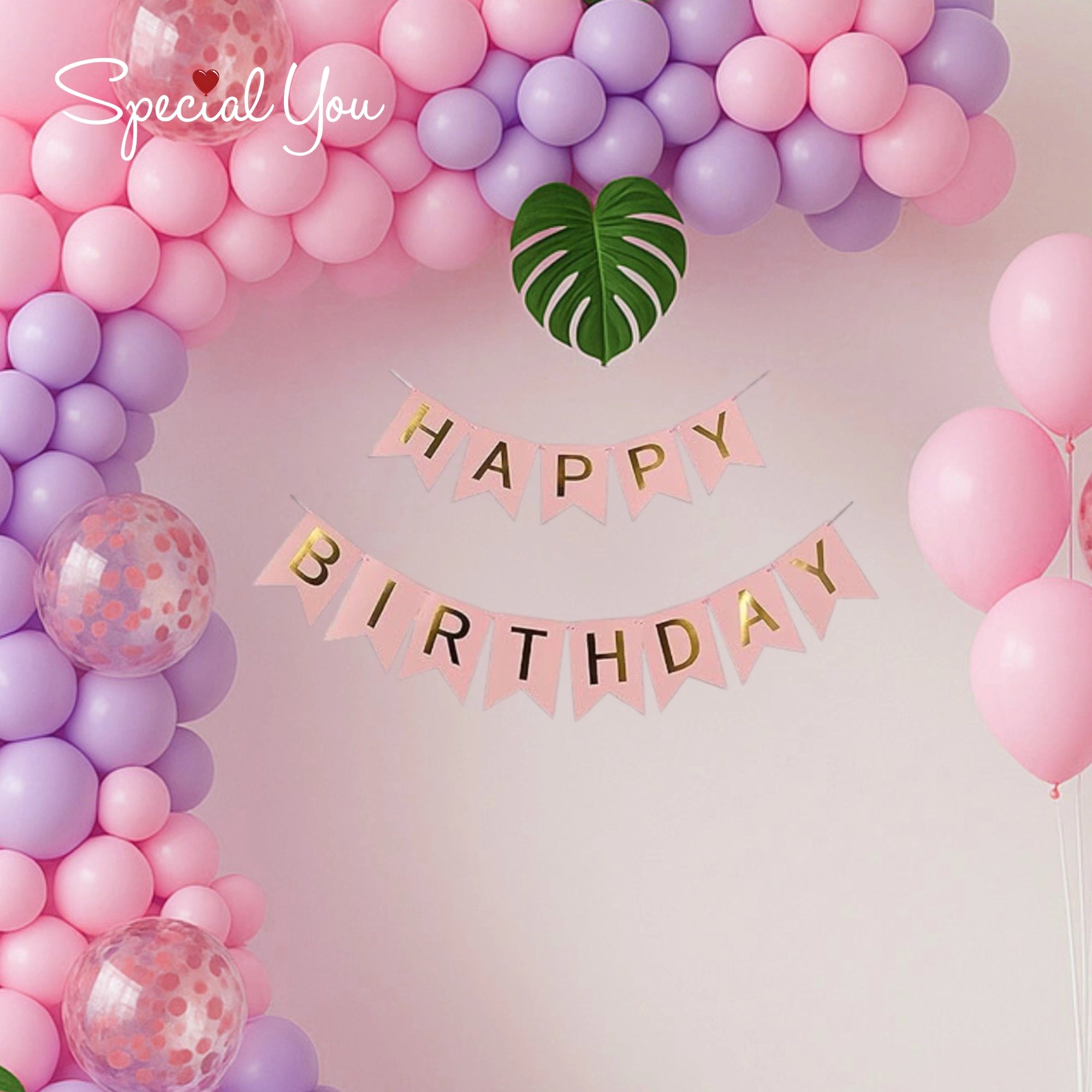 Pink & Purple Birthday Decor