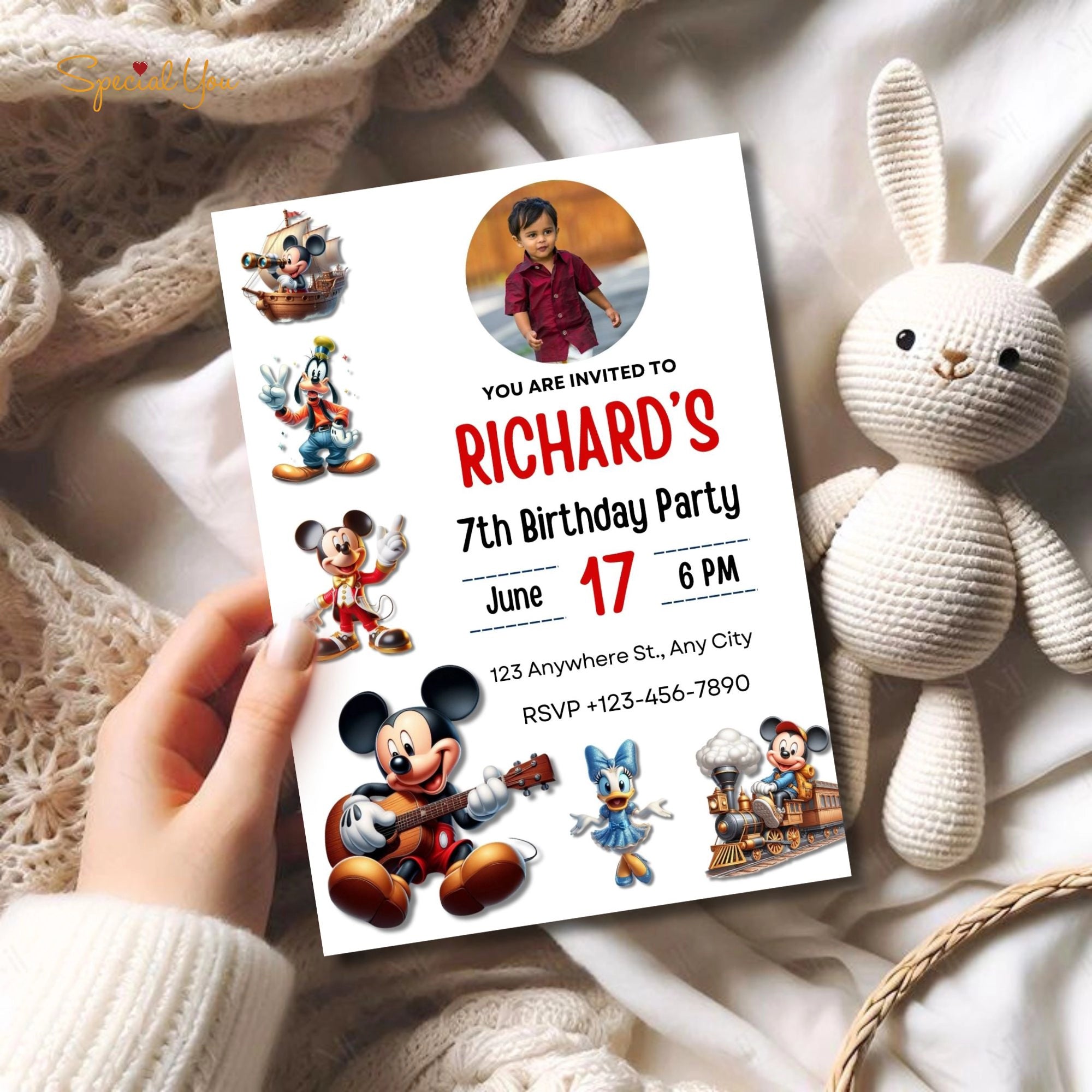 Mickey & Friends Birthday E-Invite