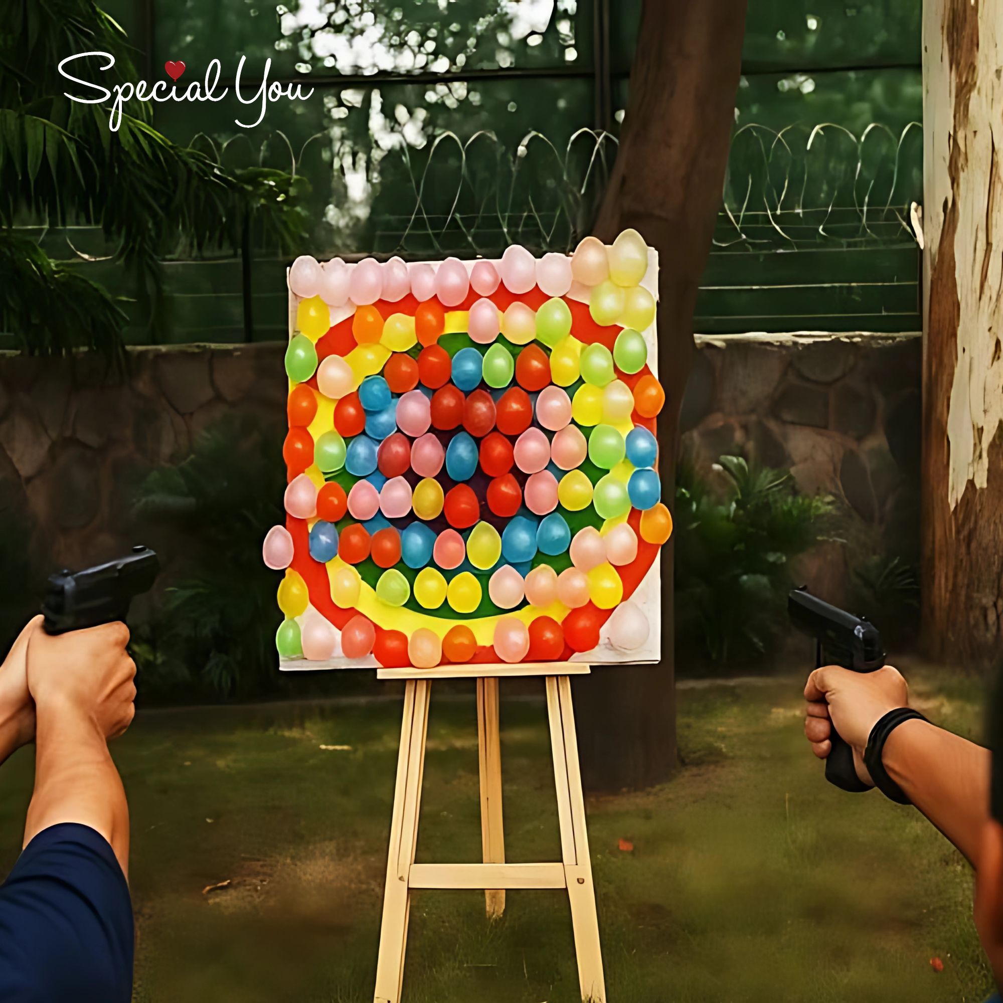Balloon Shooting Counter For Kids Birthday Party