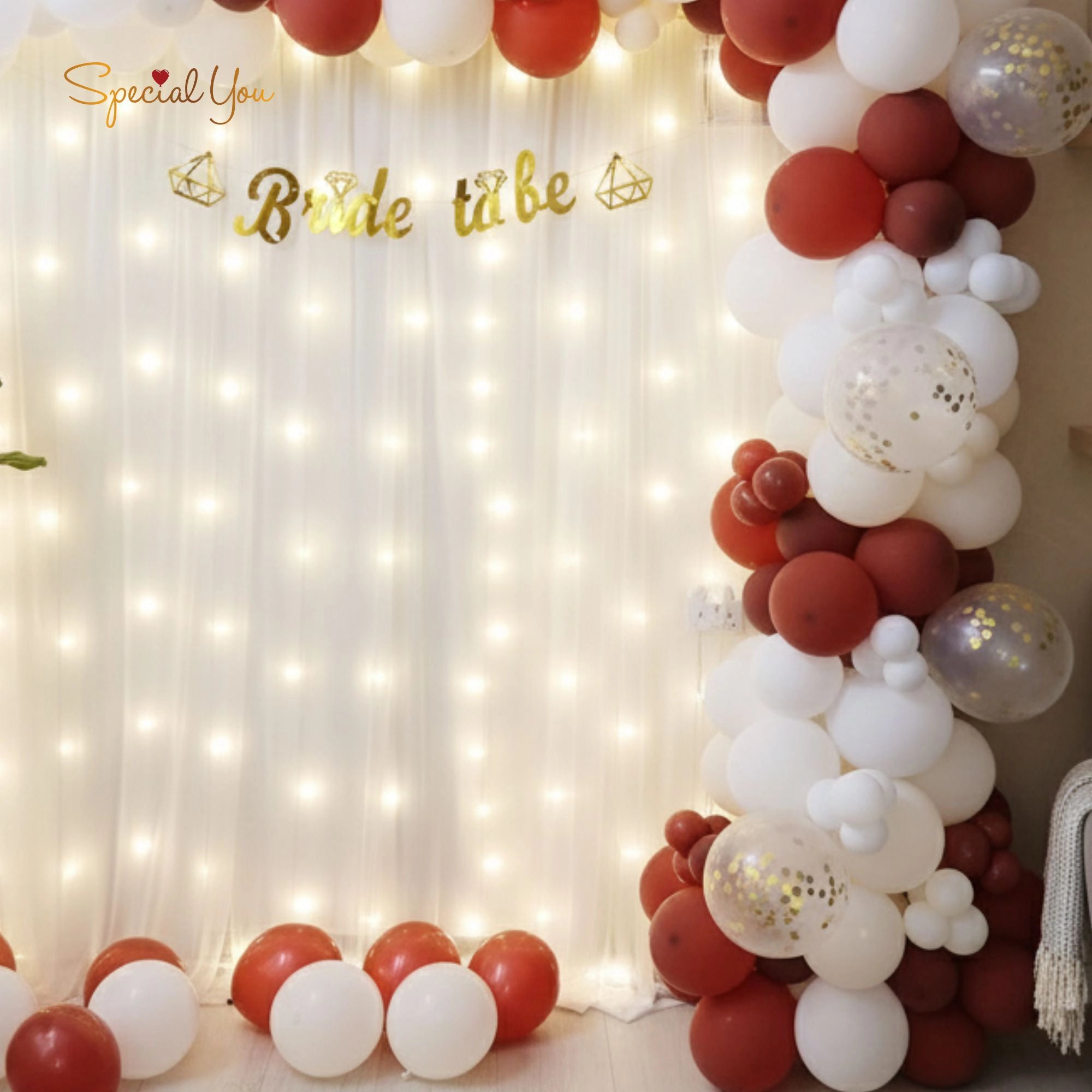 Stylish Balloon Bride-to-Be Decor