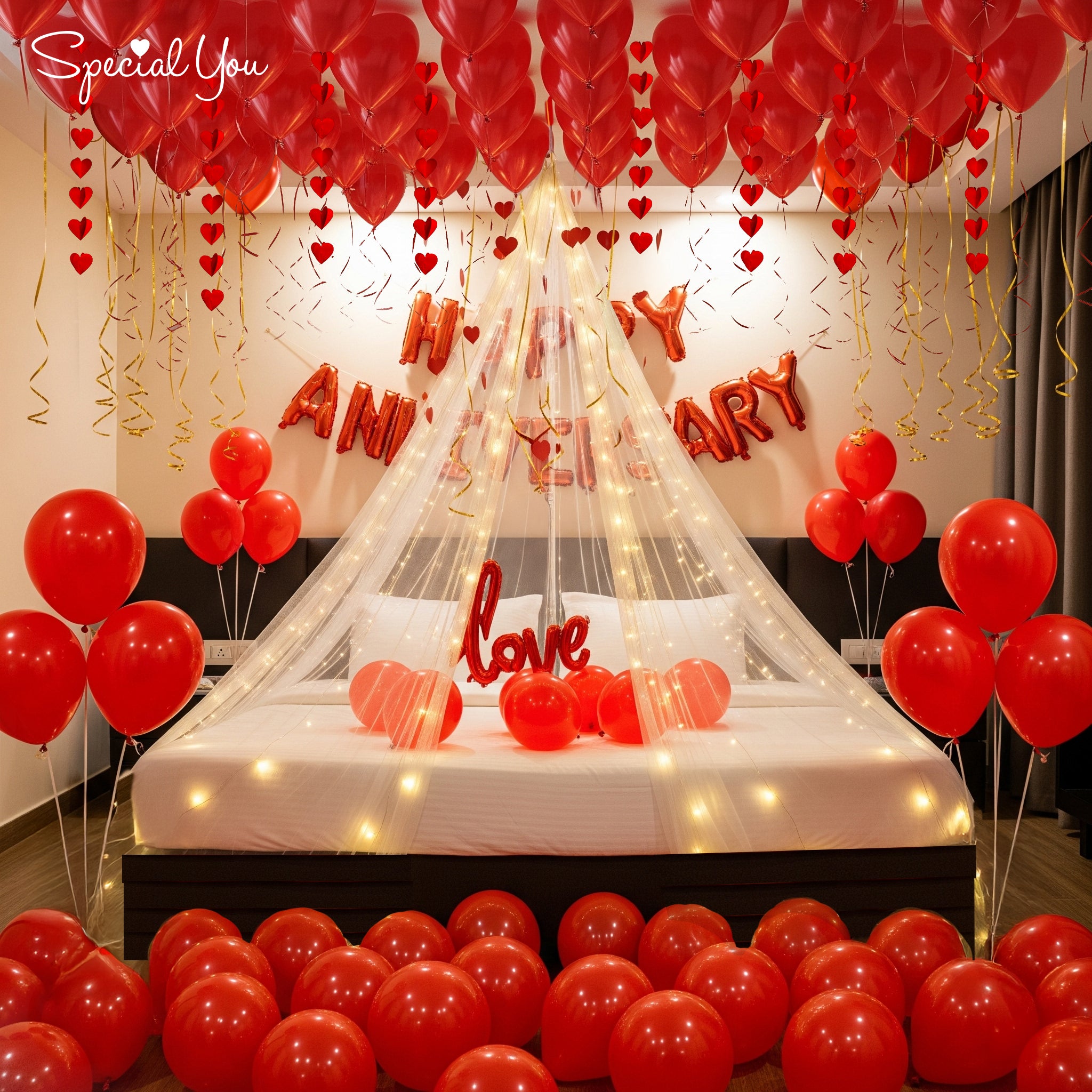 Romantic Canopy Anniversary Surprise