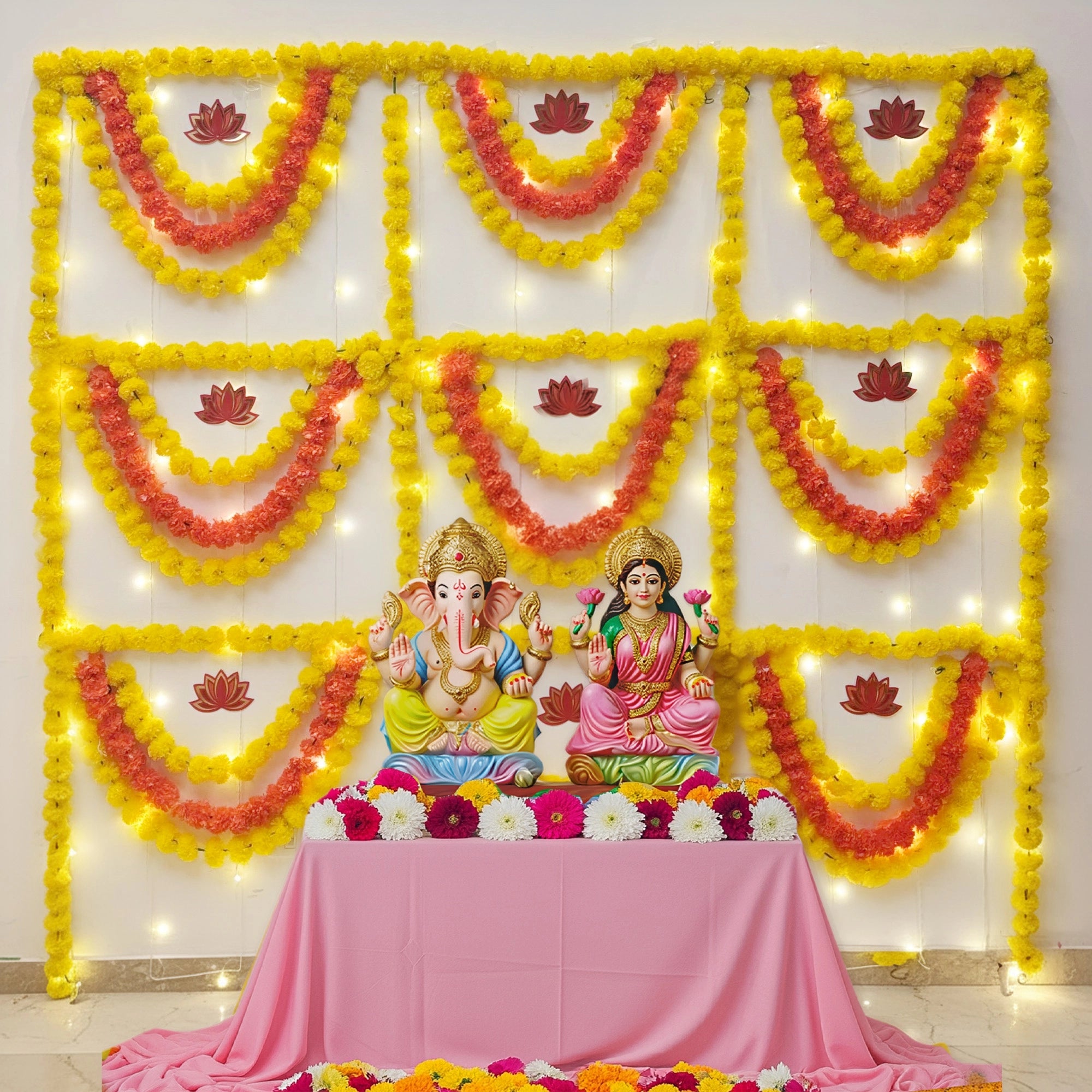 Marigold Lotus Wall decoration