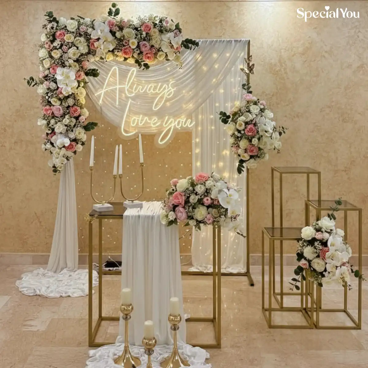 Romantic Floral Proposal Decoration