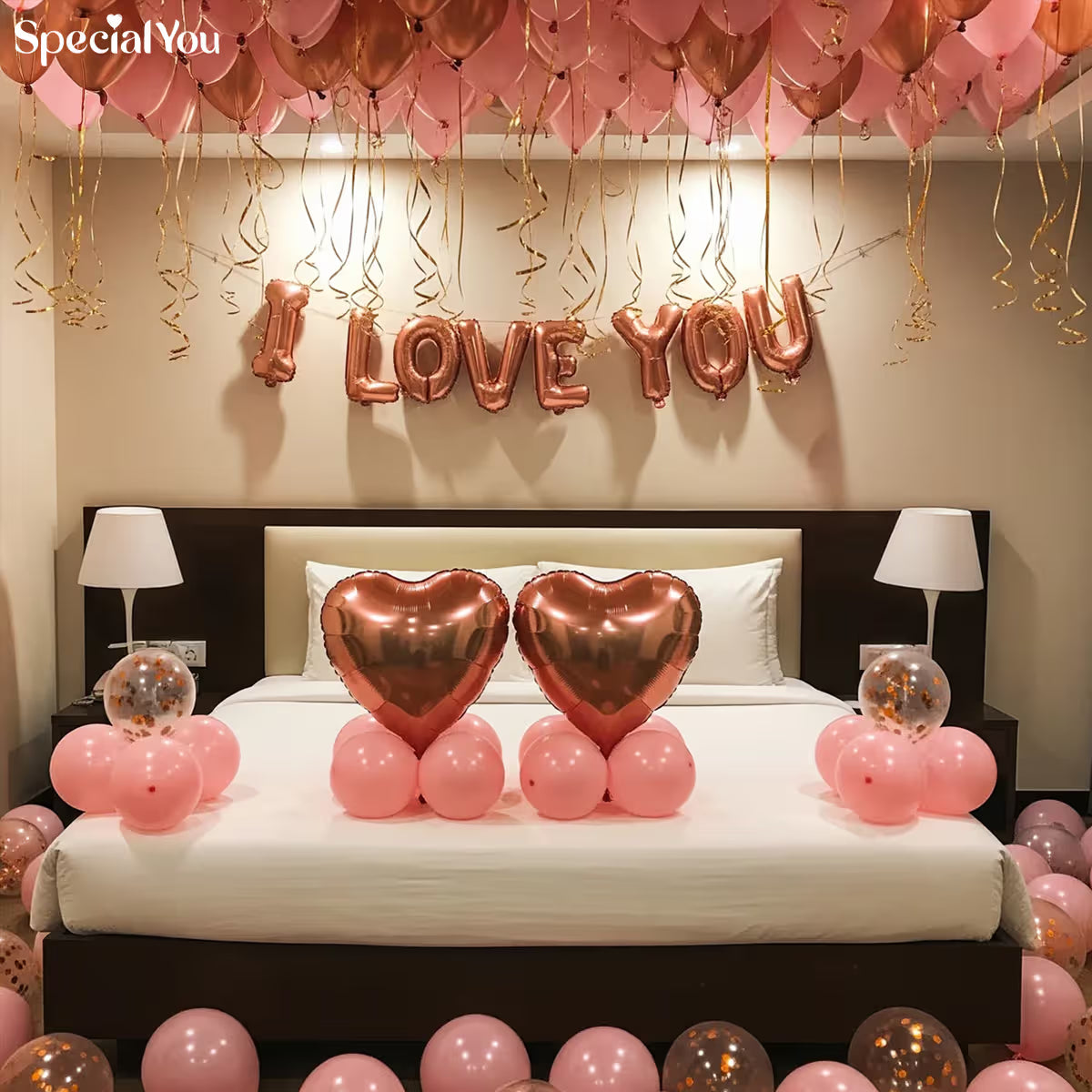 I Love You Balloon Surprise Decor