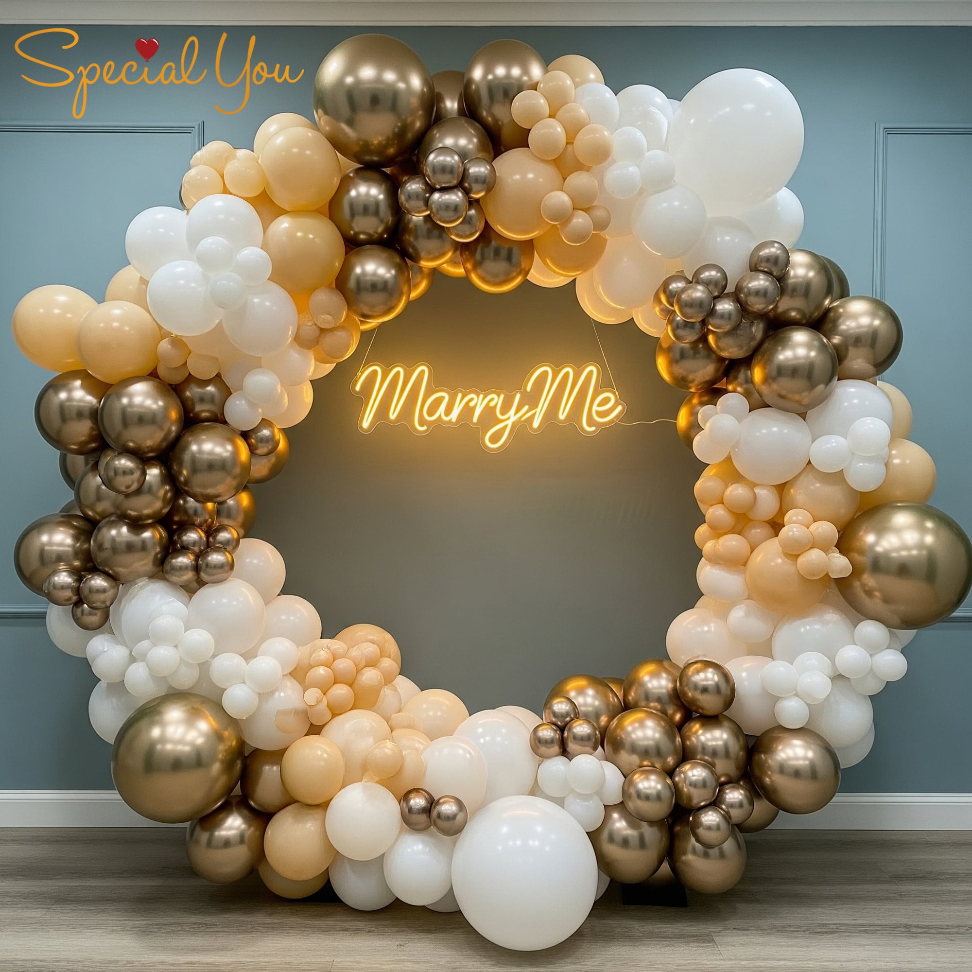 Luxurious Love Proposal Ring Decor