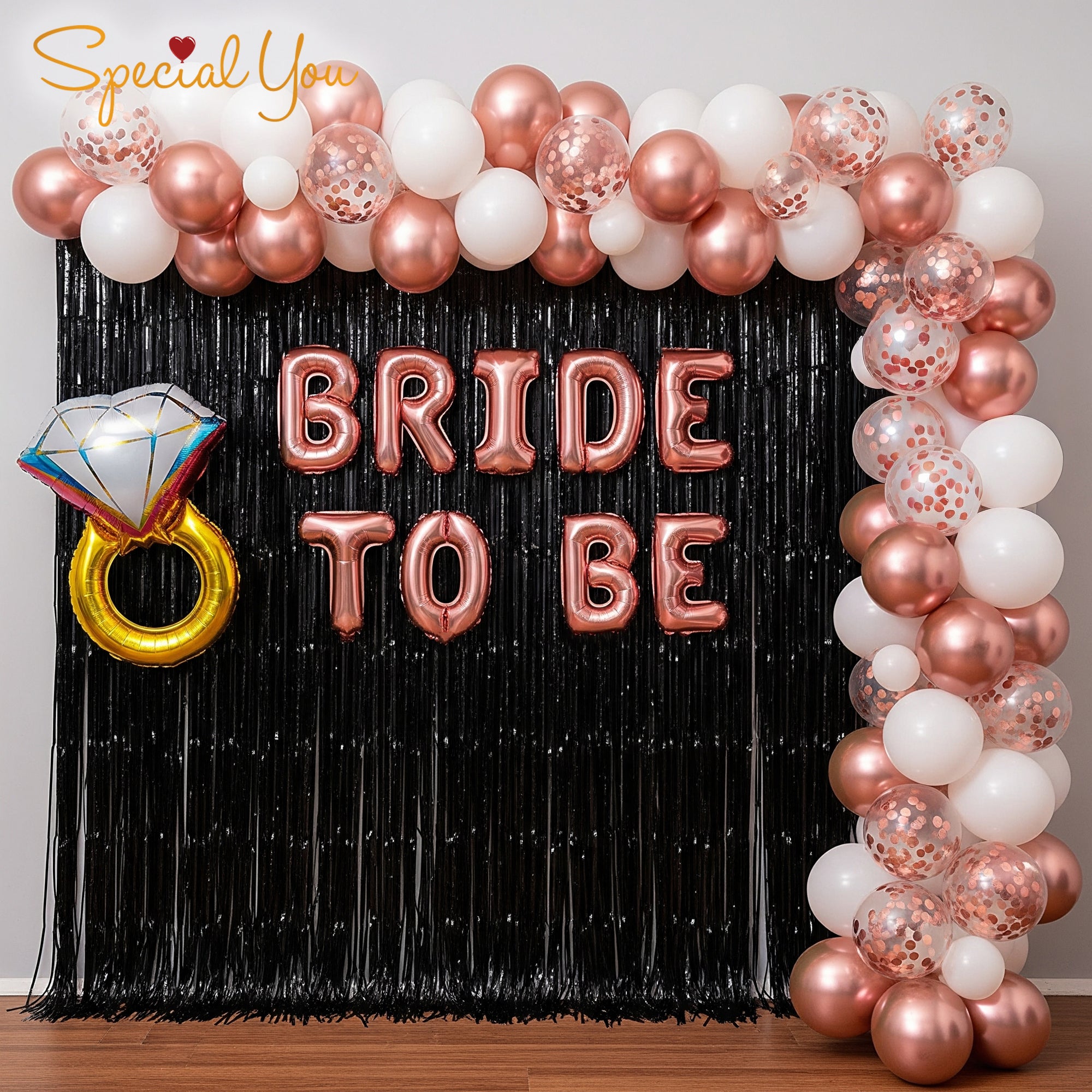 Rosy Bridal Shower Decor