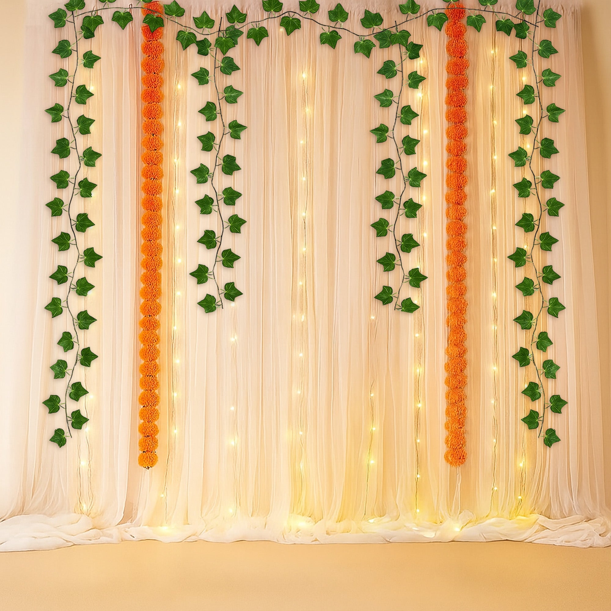 Festive Curtain Set for Pooja