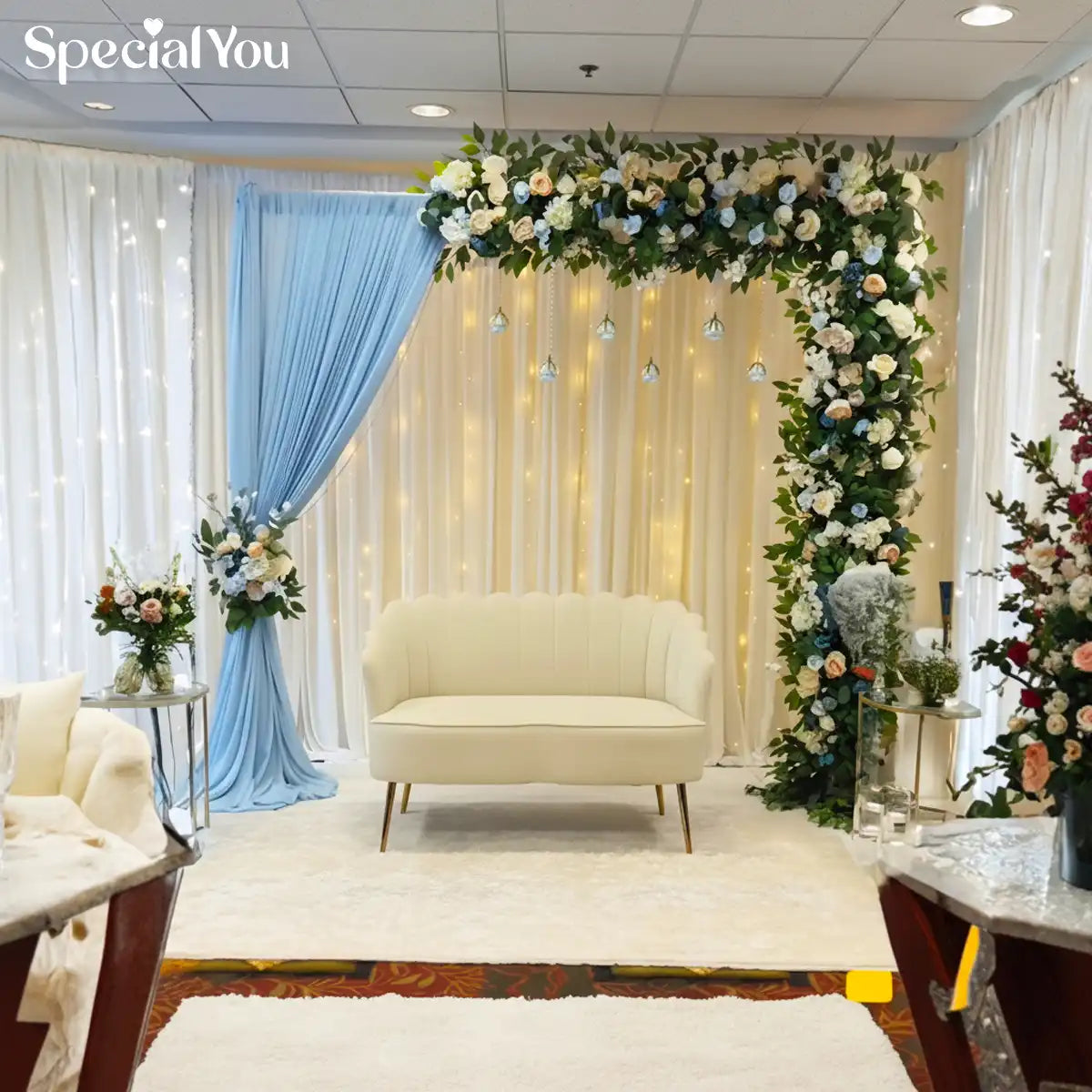 Premium Floral Arch Backdrop Decoration