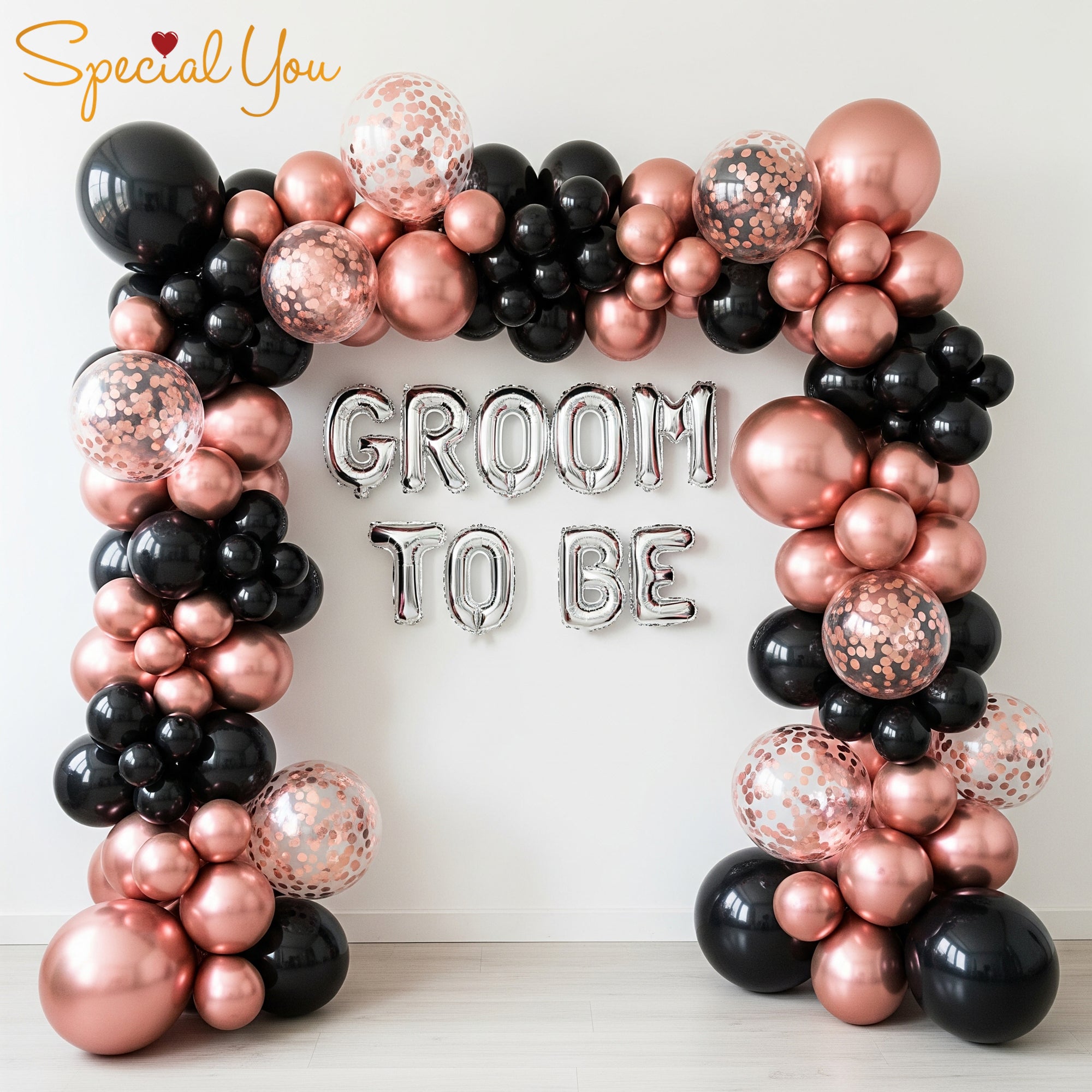 Chic Confetti Bachelorette Decor