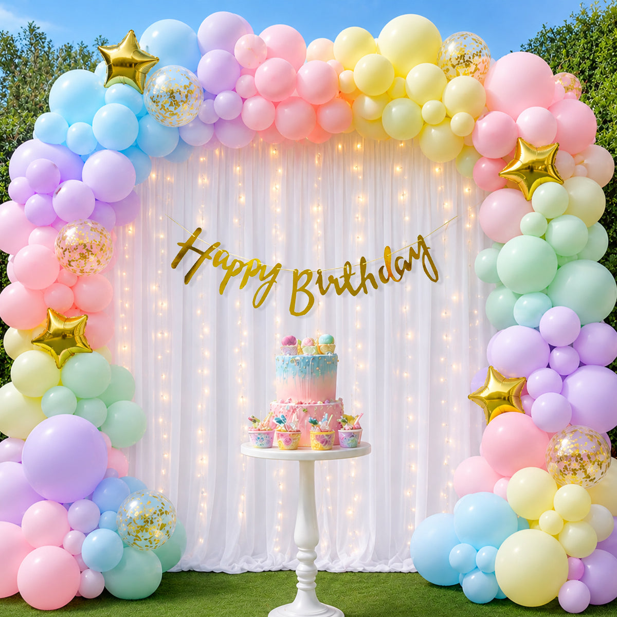 Pastel Party DIY Birthday Decoration Kit