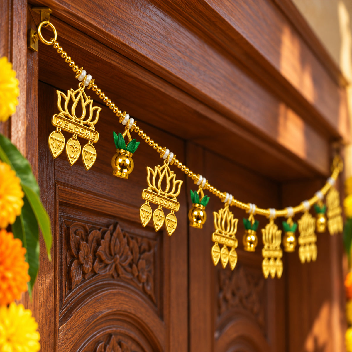 Lotus Kalash Toran for Entrance for Diwali Decoration for Home