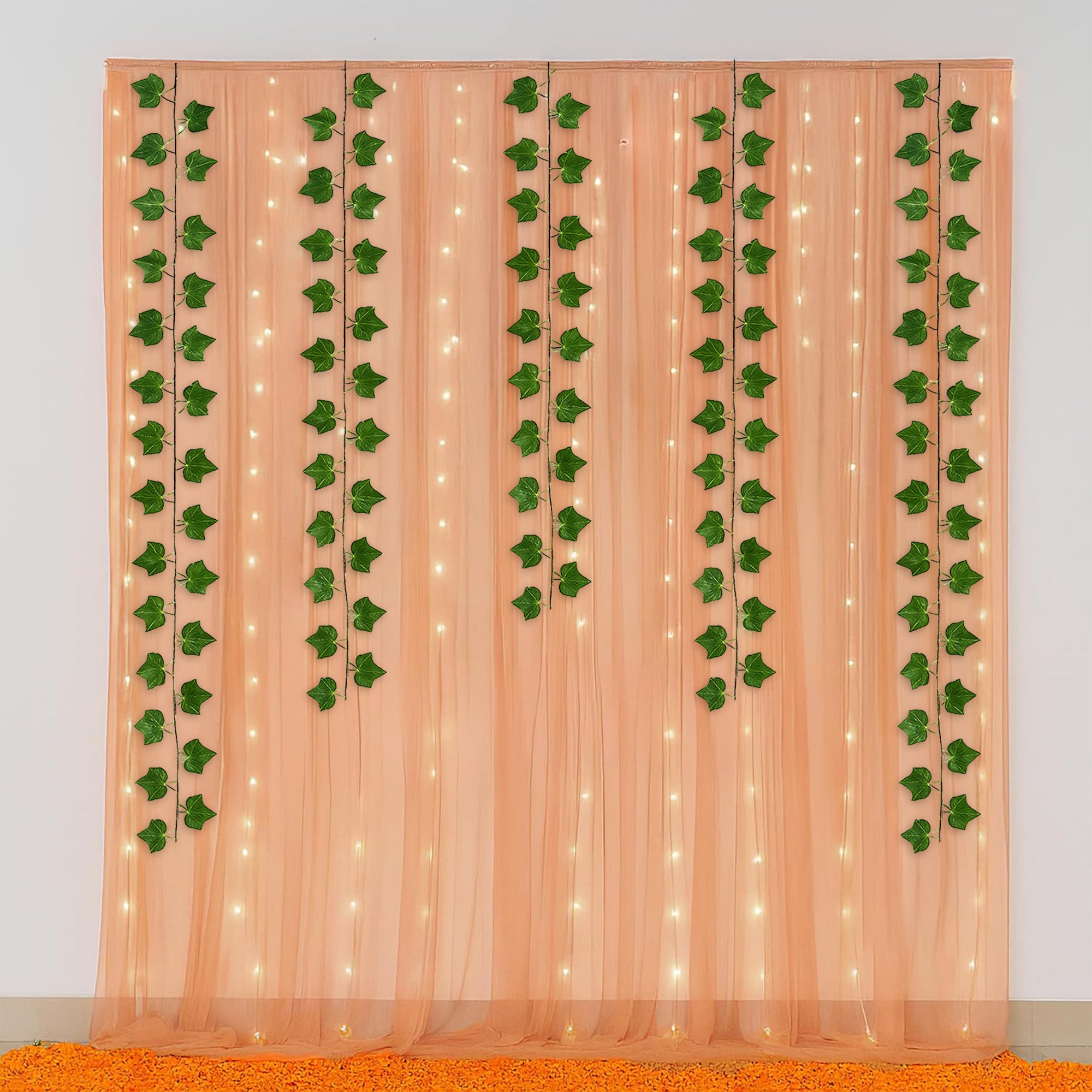 Ganpati Peach Aesthetic Pooja Décor