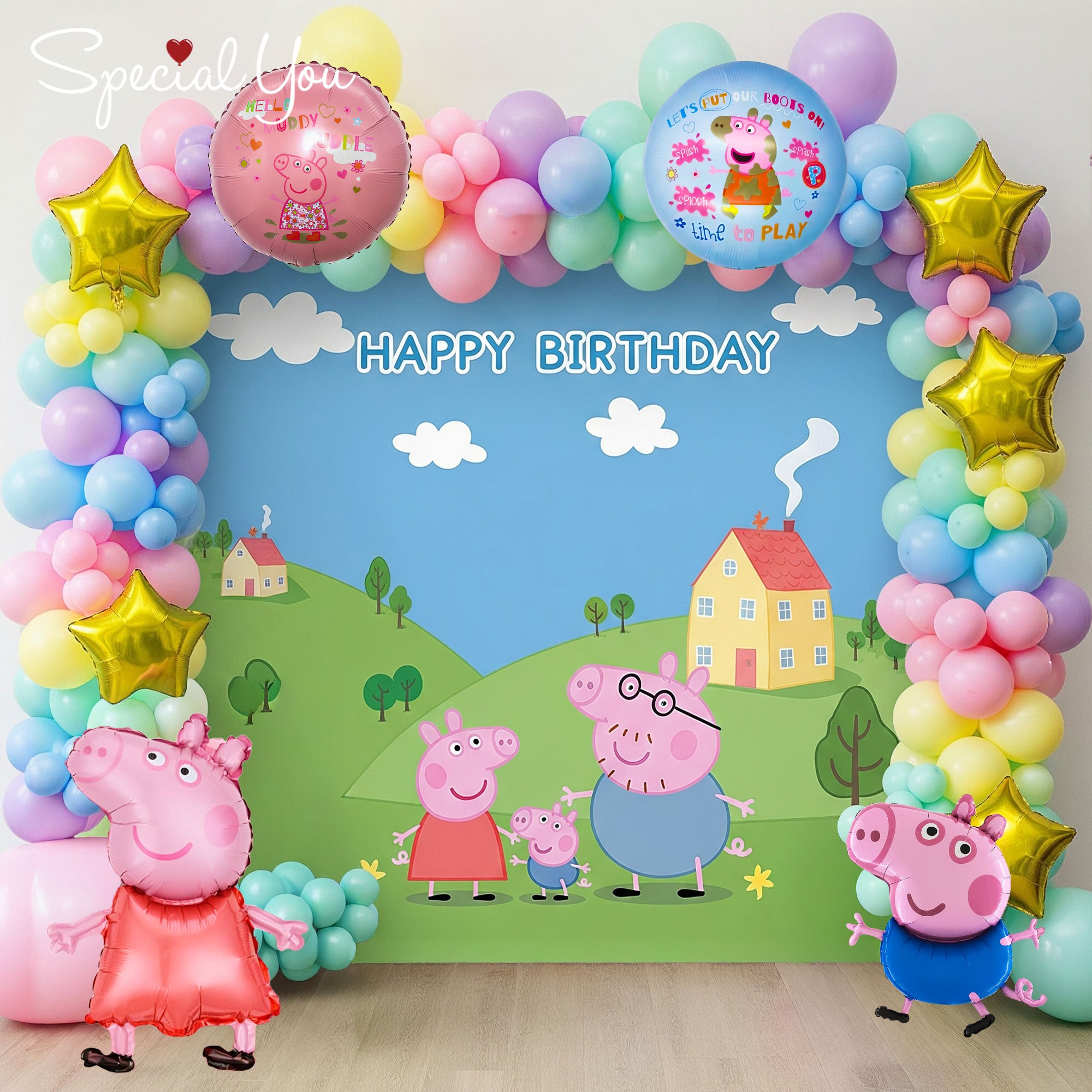 Peppa Pig Theme Decor