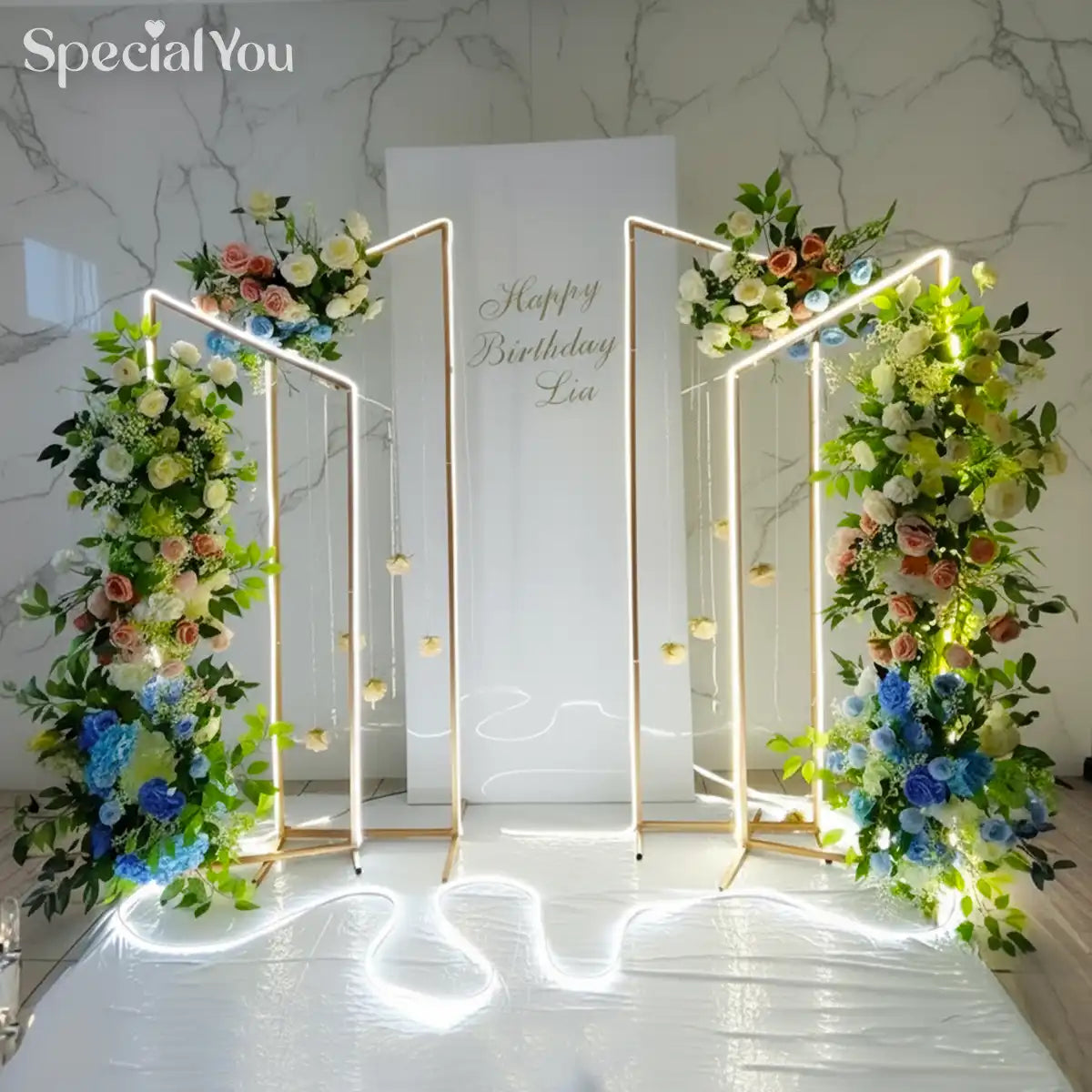 LED Floral Panel Backdrop Decor