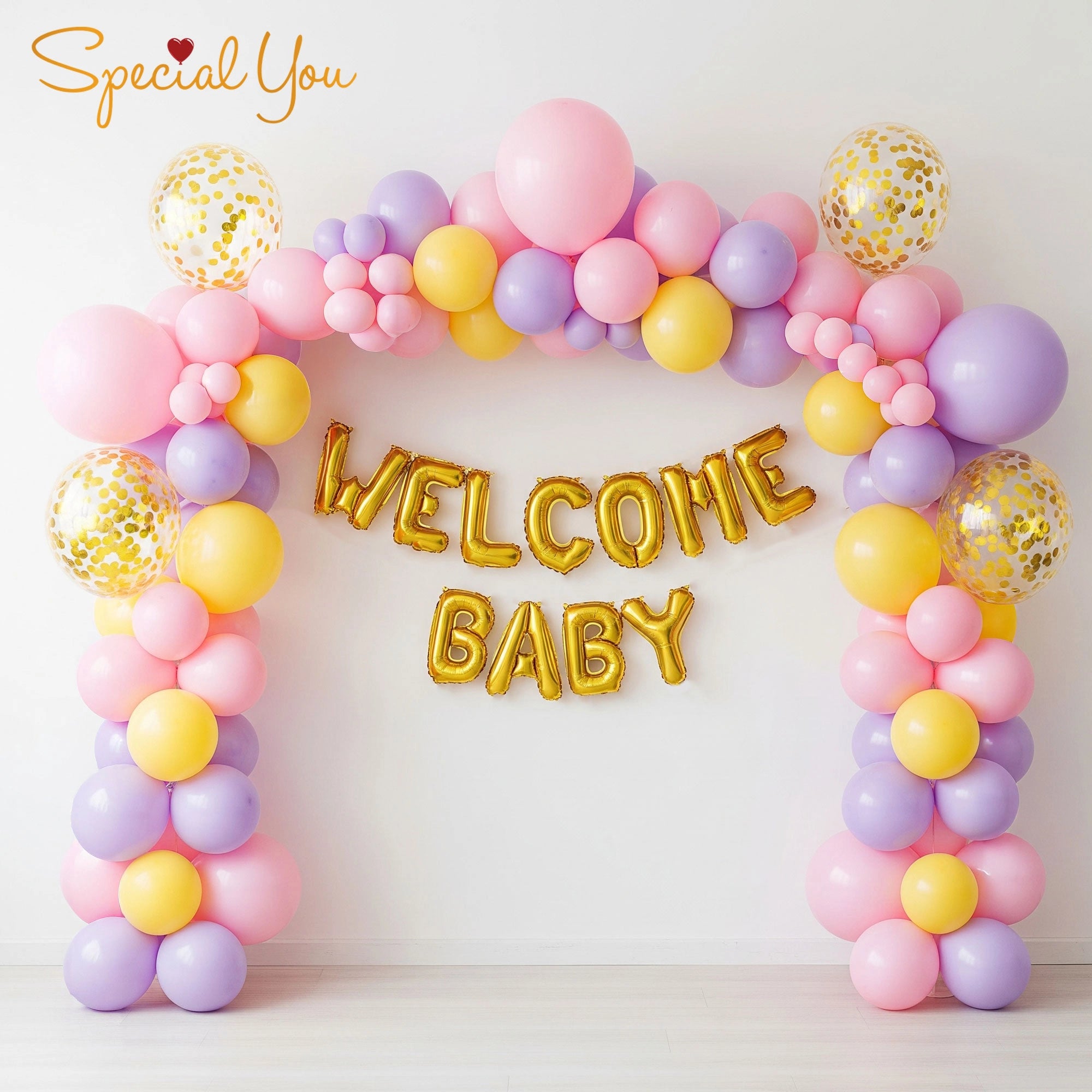 Pastel Welcome Baby Decor