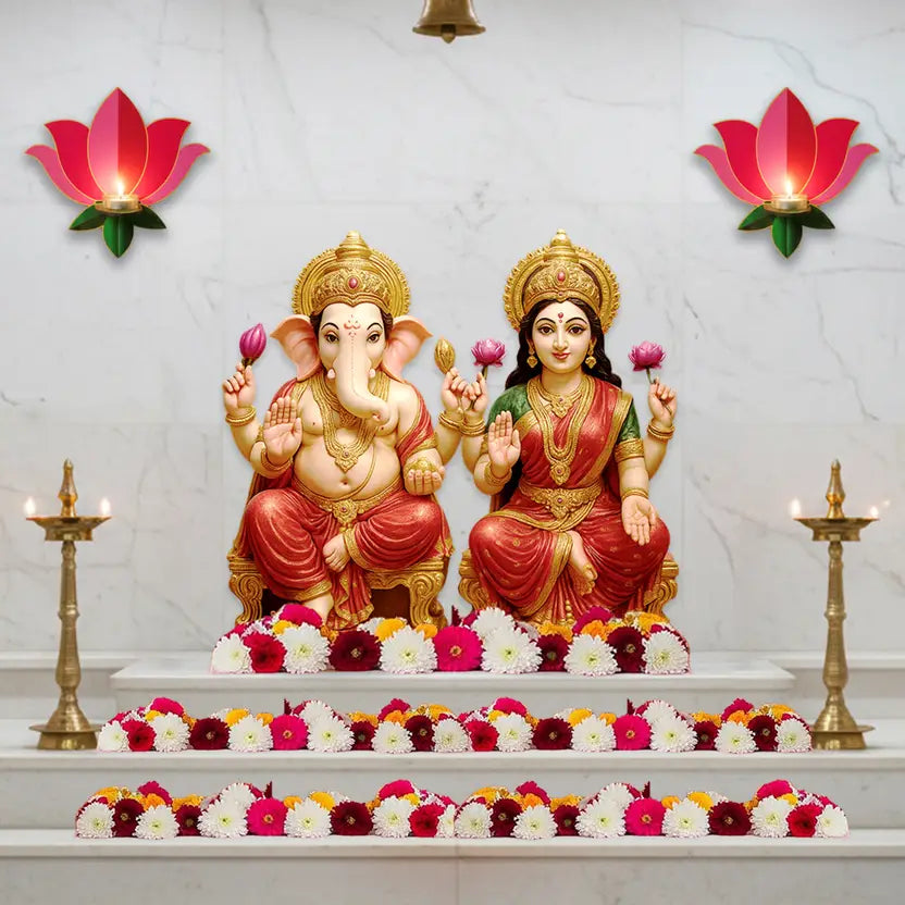 Lotus Candle Holder Pack of 2 Decor Kit
