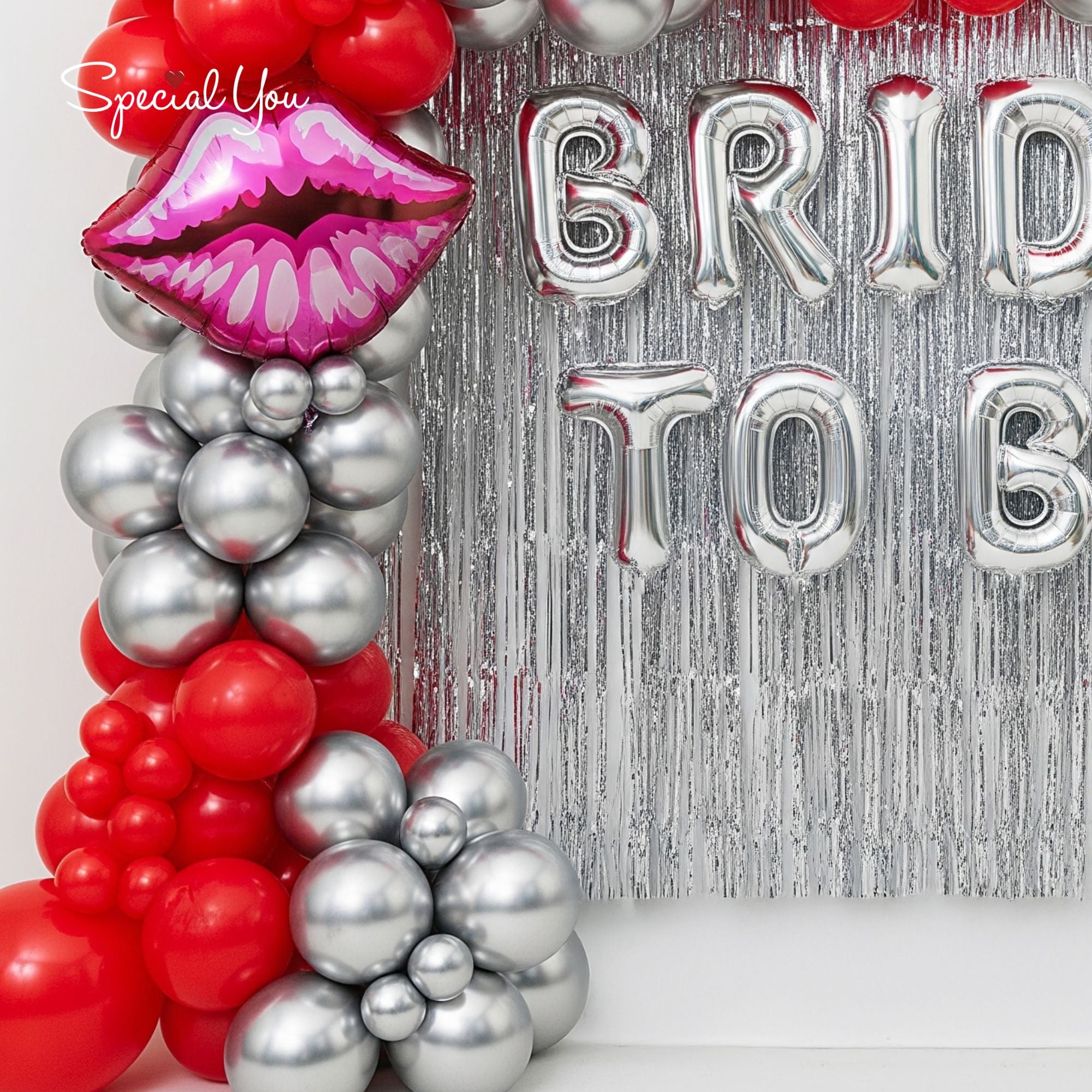 Red Hot Bride to be decor