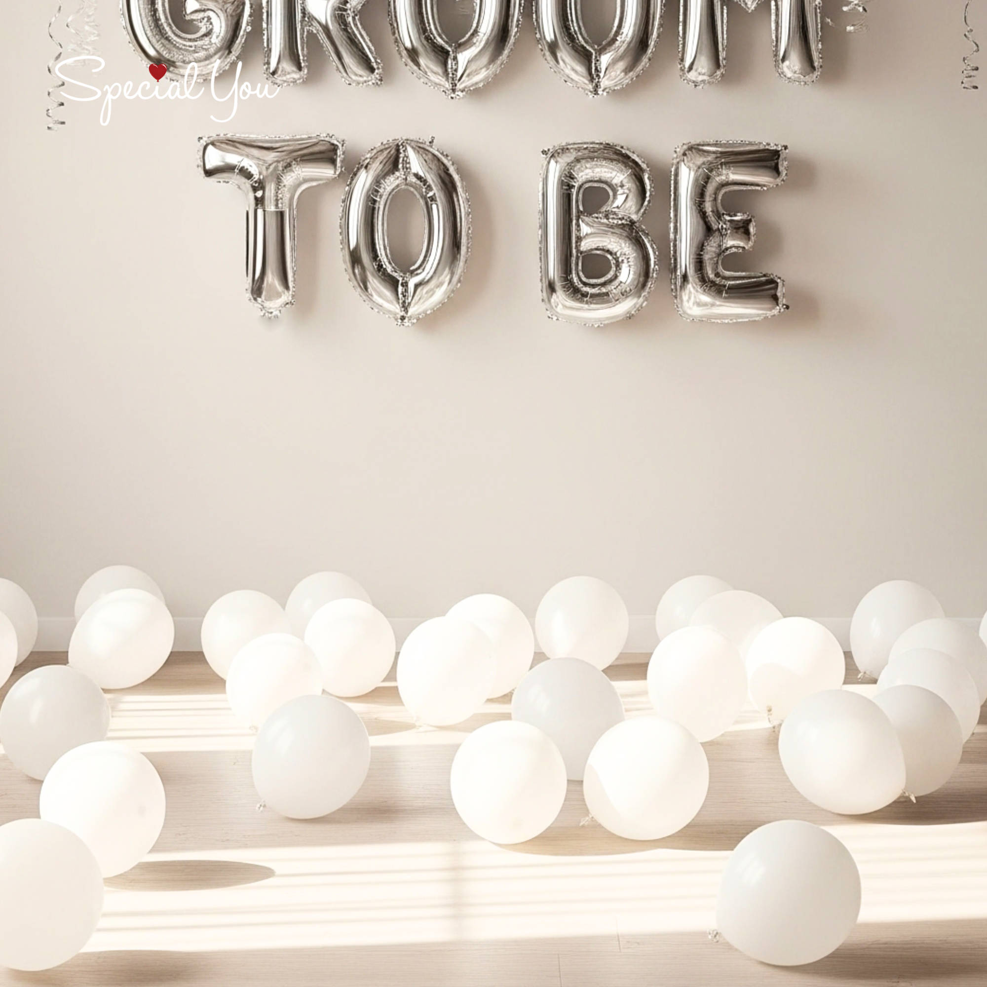 Silver Spark Groom To Be Decor