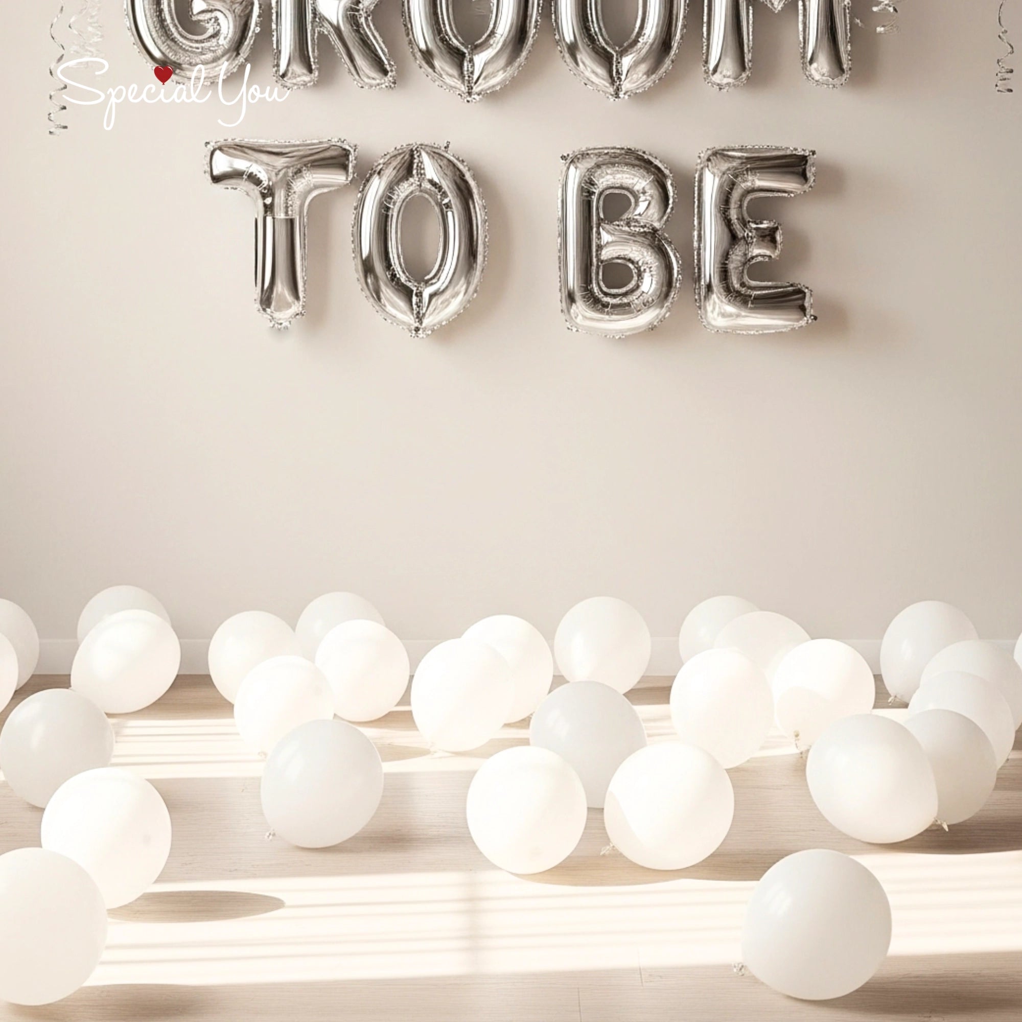 Silver Spark Groom To Be Decor