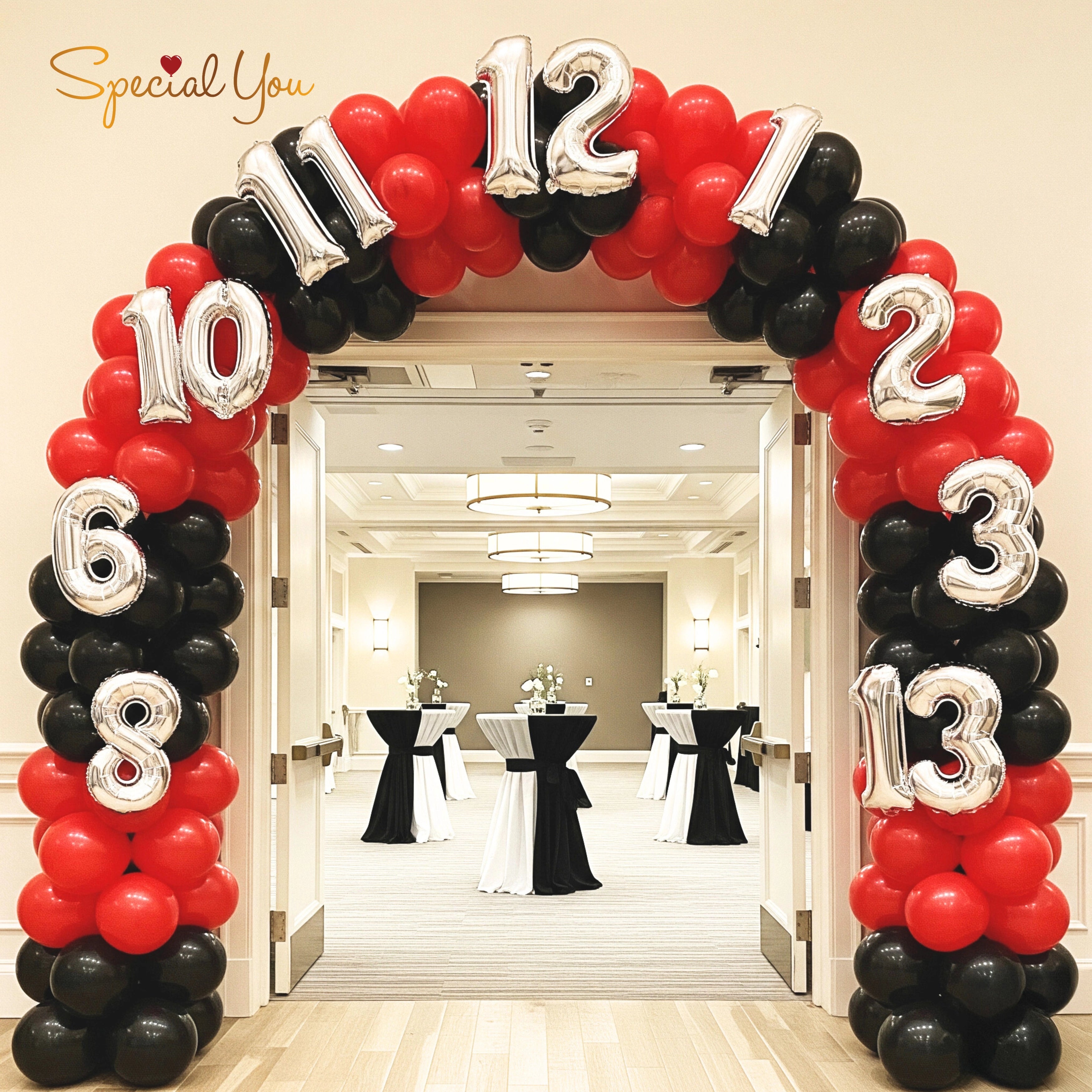 Casino Theme Balloon Arch Decor