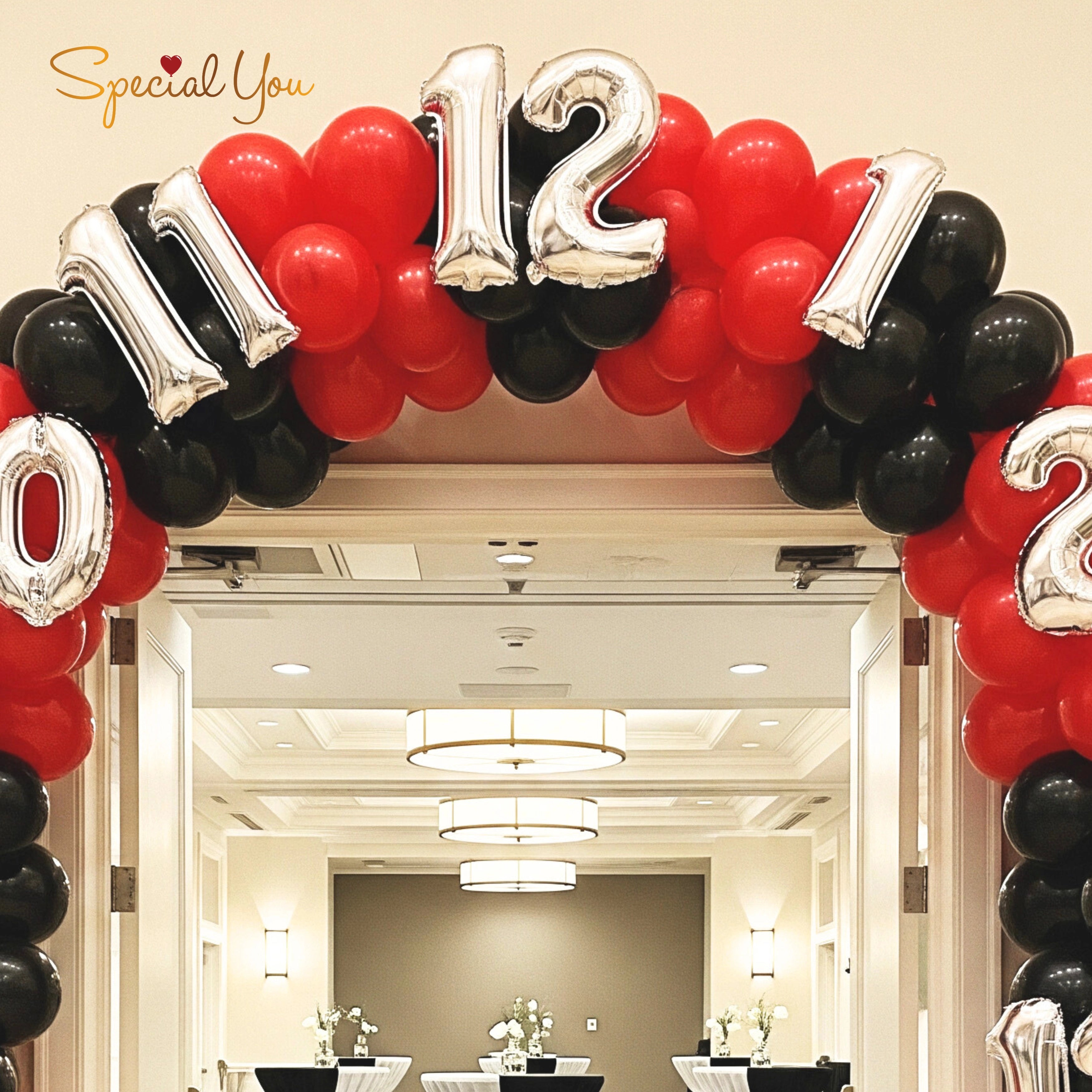 Casino Theme Balloon Arch Decor