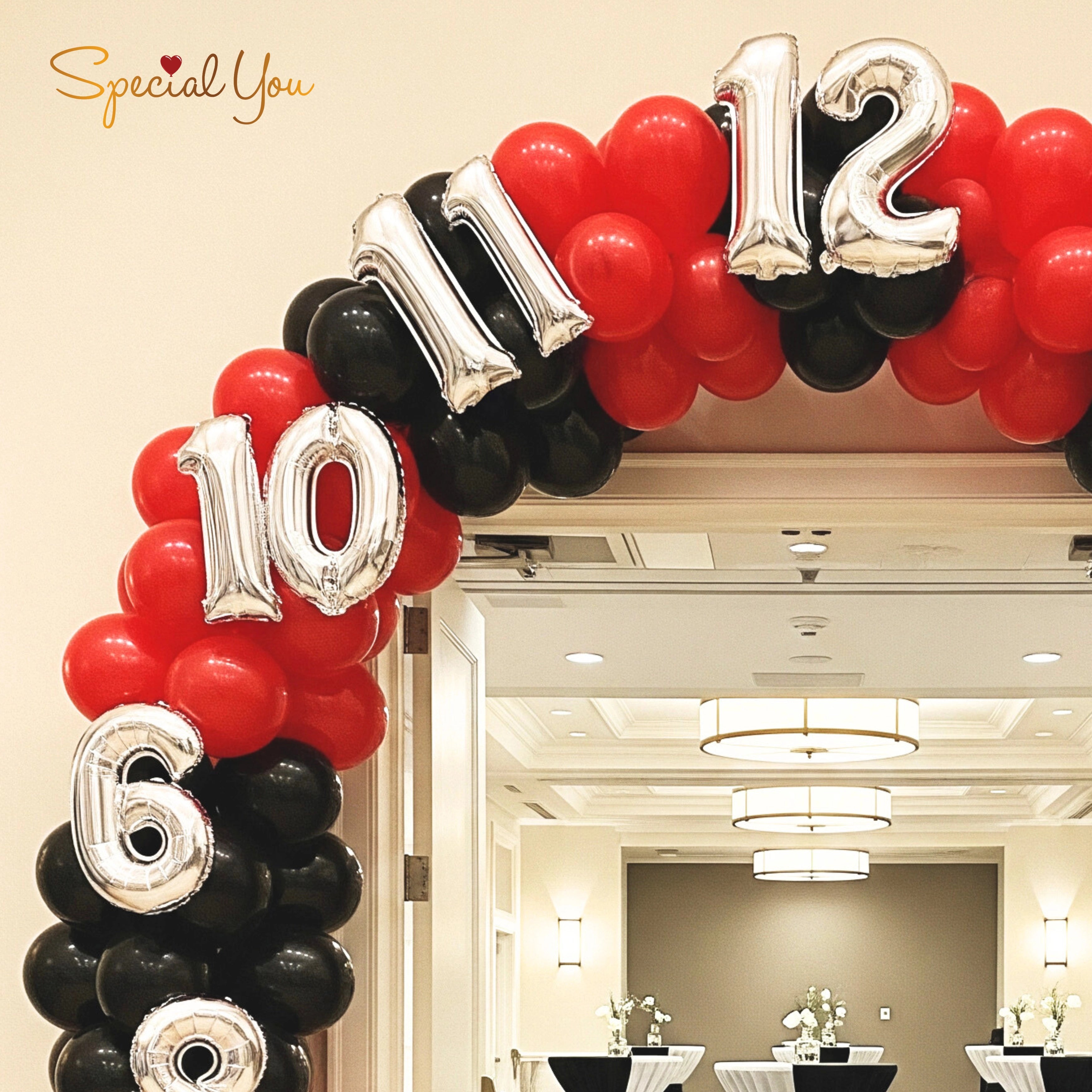 Casino Theme Balloon Arch Decor