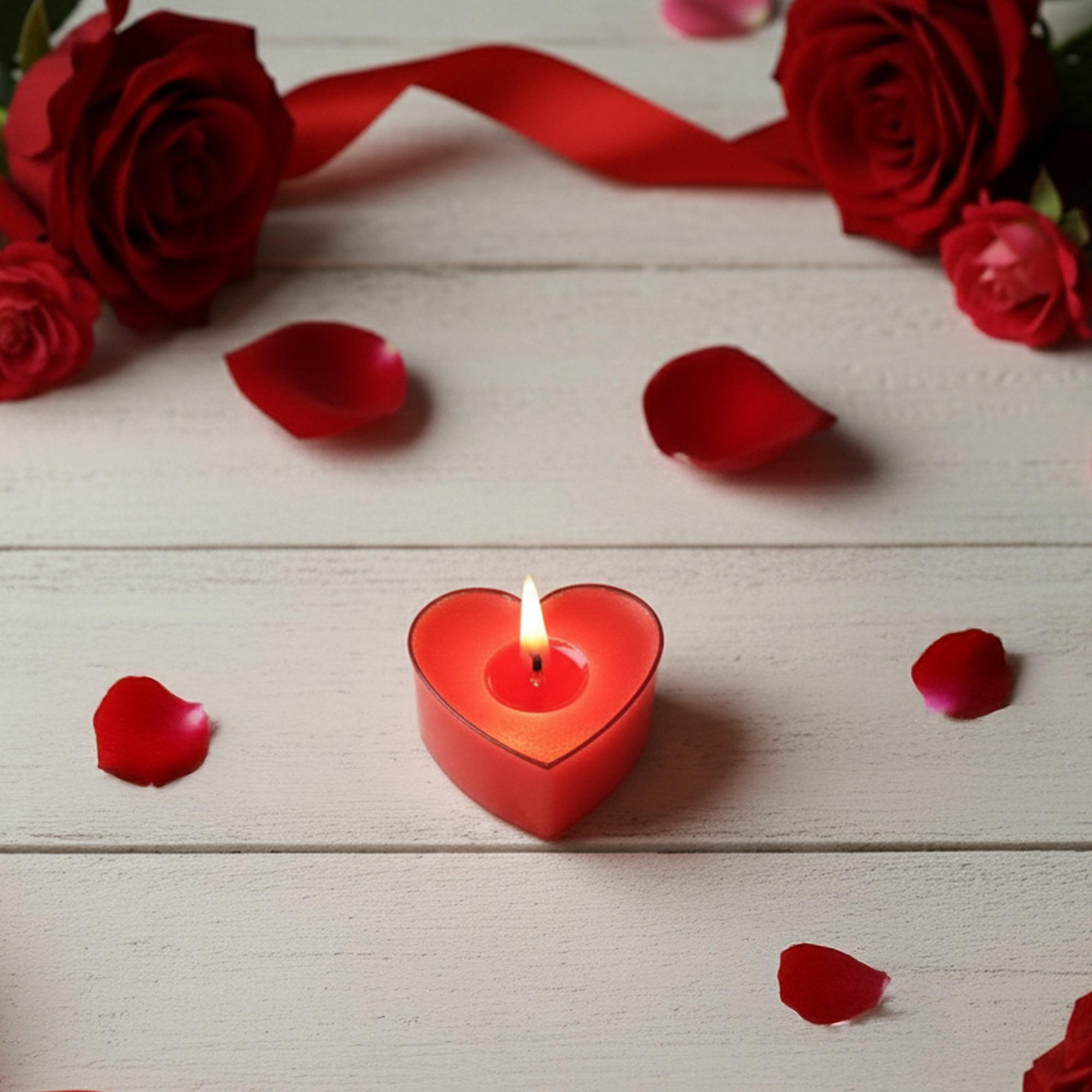 Red Heart Candles