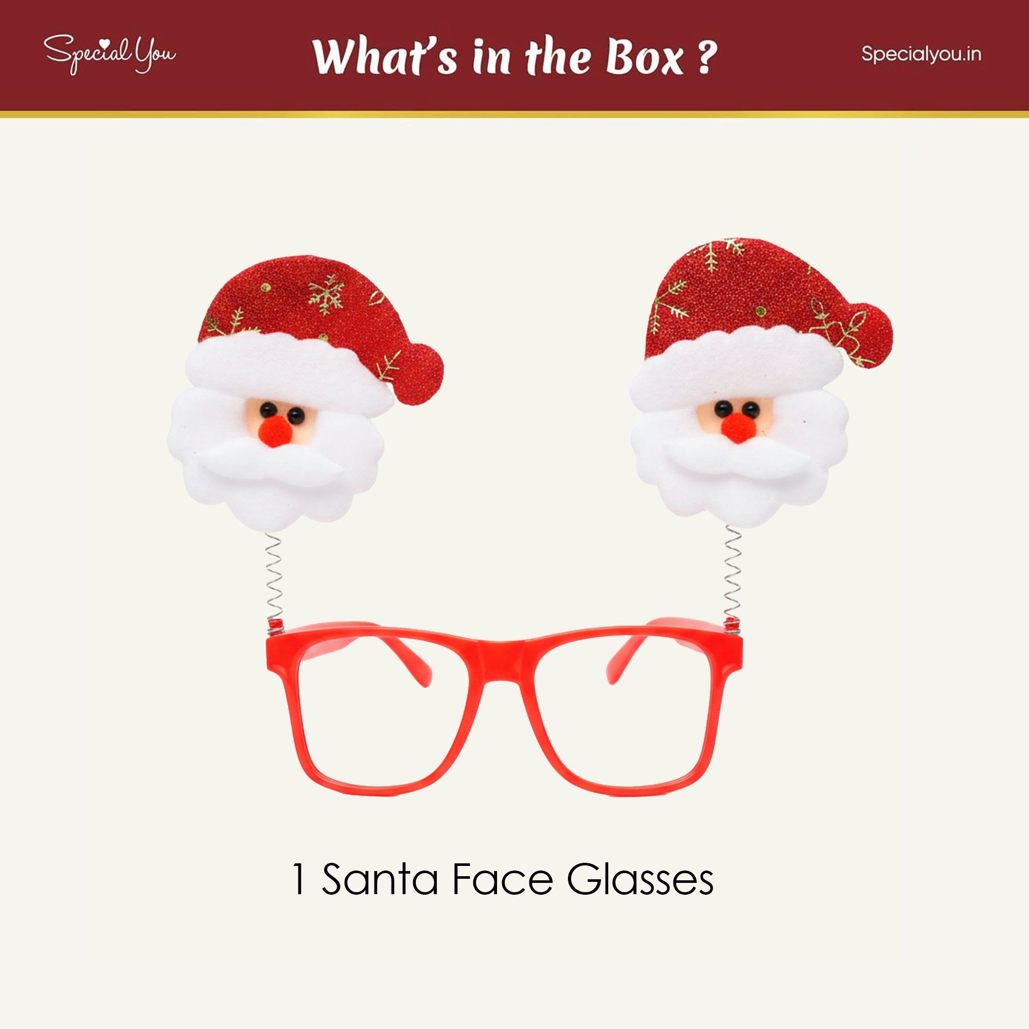 1 Santa Glasses for Christmas