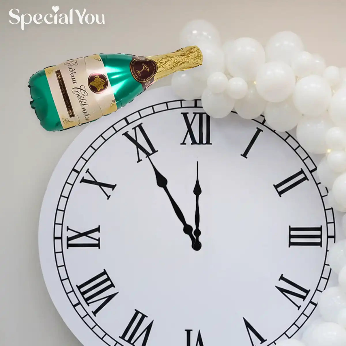 Champagne Countdown New Year Celebration Decor