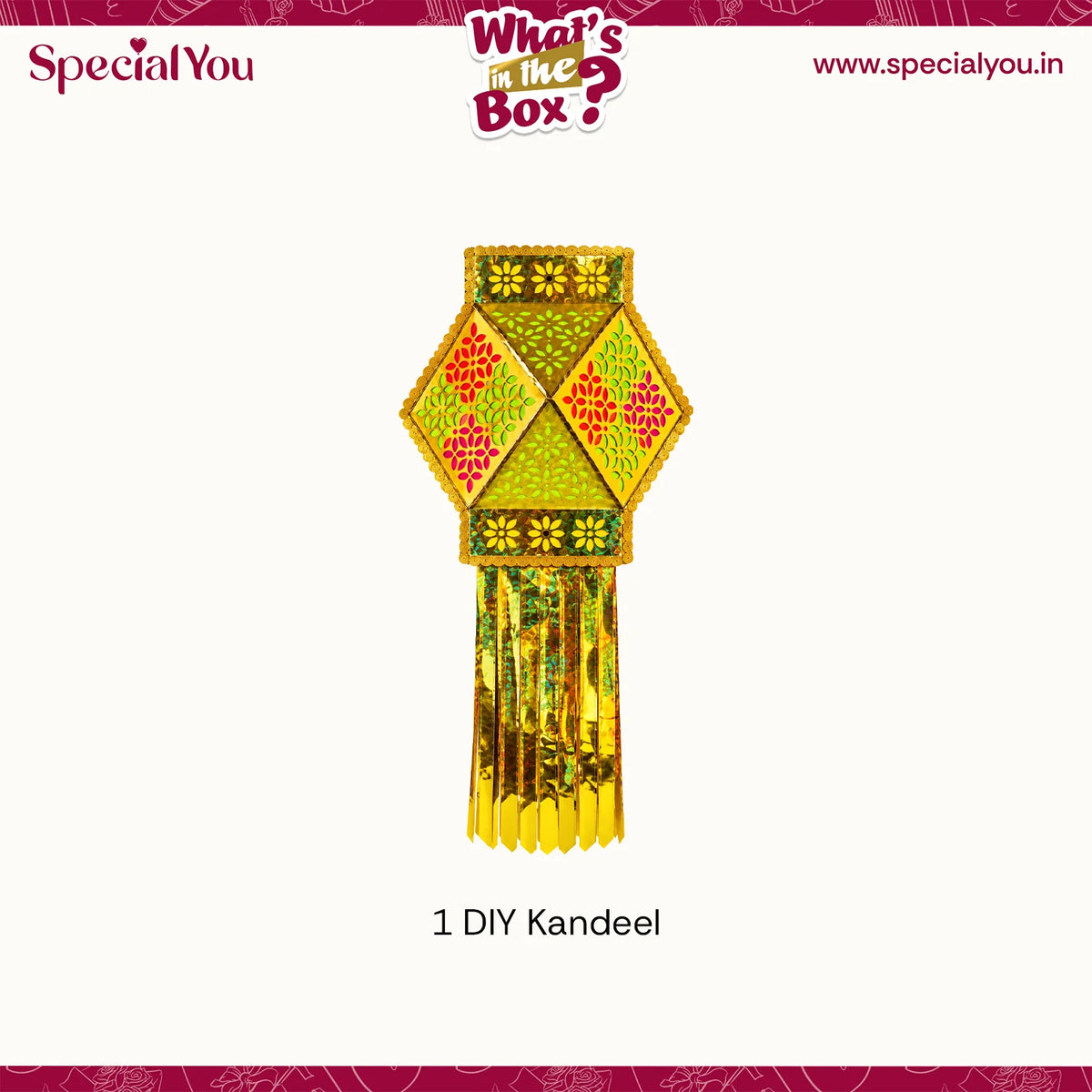 DIY Golden Kandil Kit for Diwali Decoration for Home