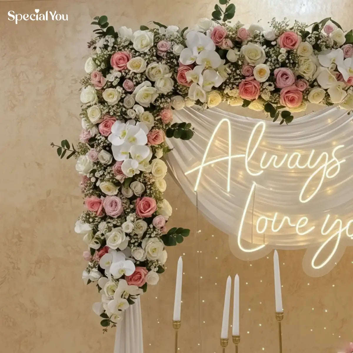 Romantic Floral Proposal Decoration