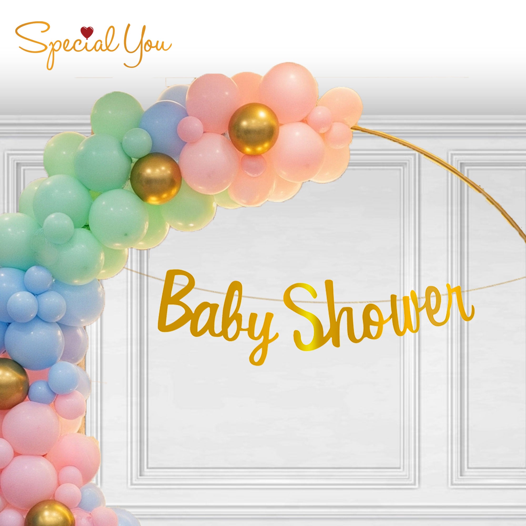 Whimsical Pastel Baby Shower Decor