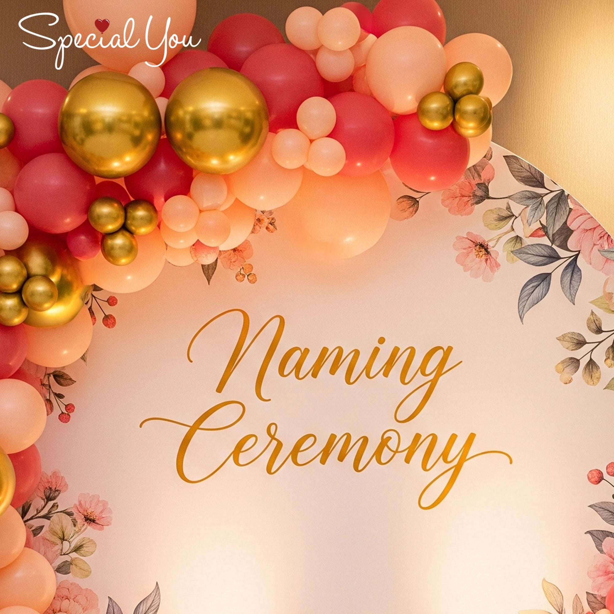 Blooming Naming Ceremony Decor