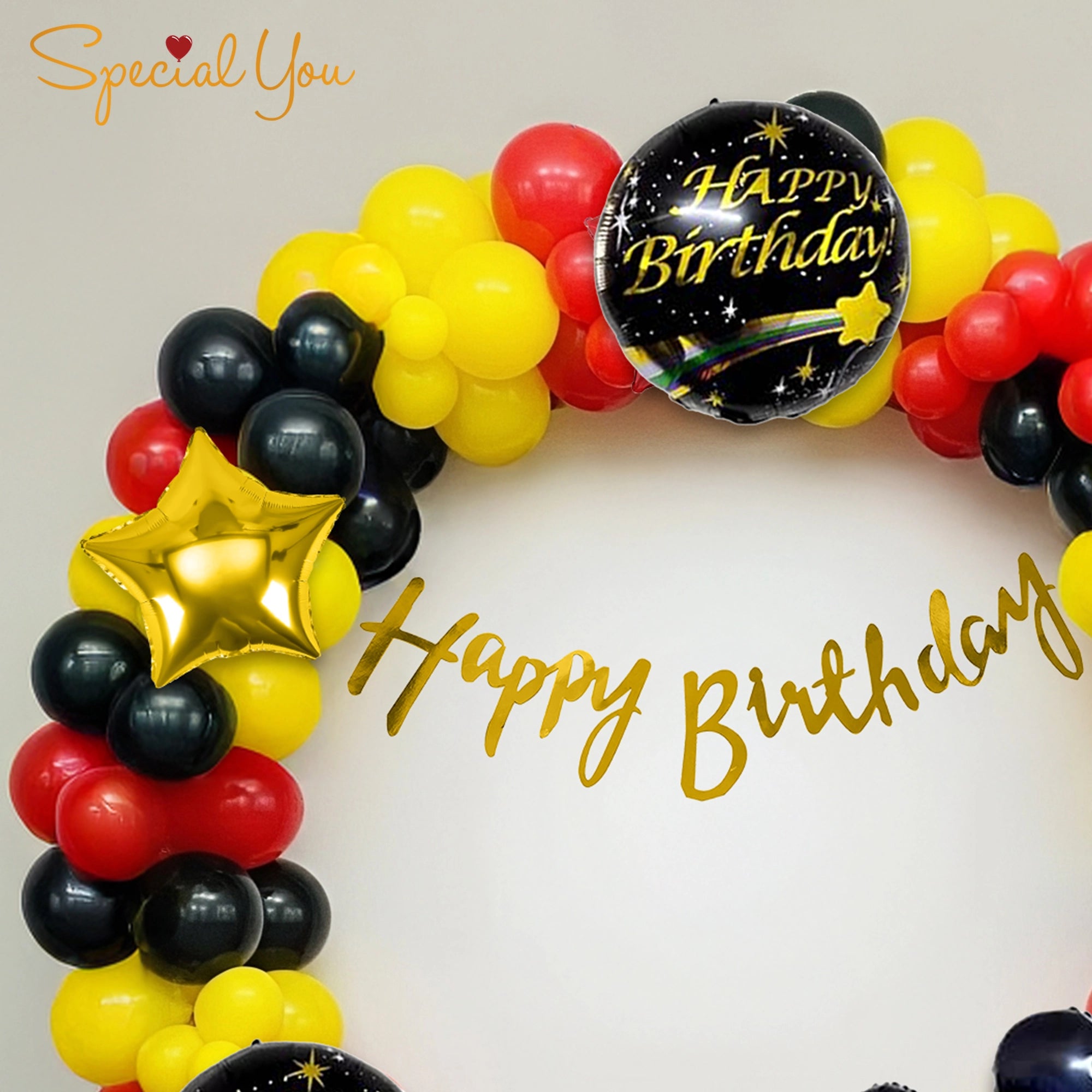 Mickey Mouse Balloon Circle Arch Decor