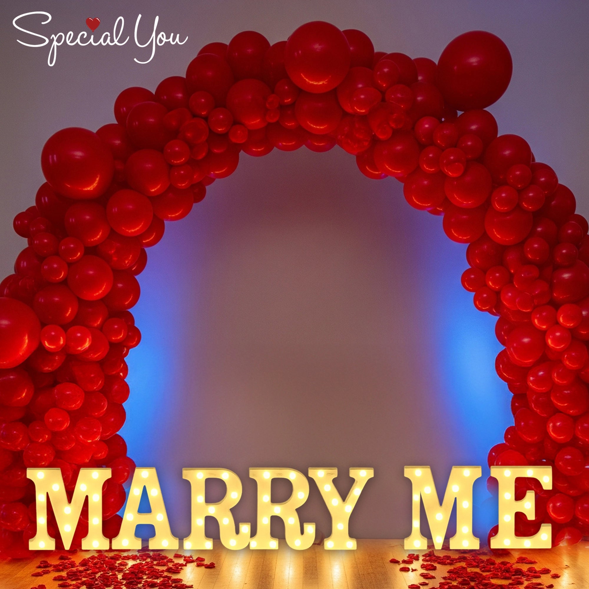 Red-Hot Marry Me Moment Decor