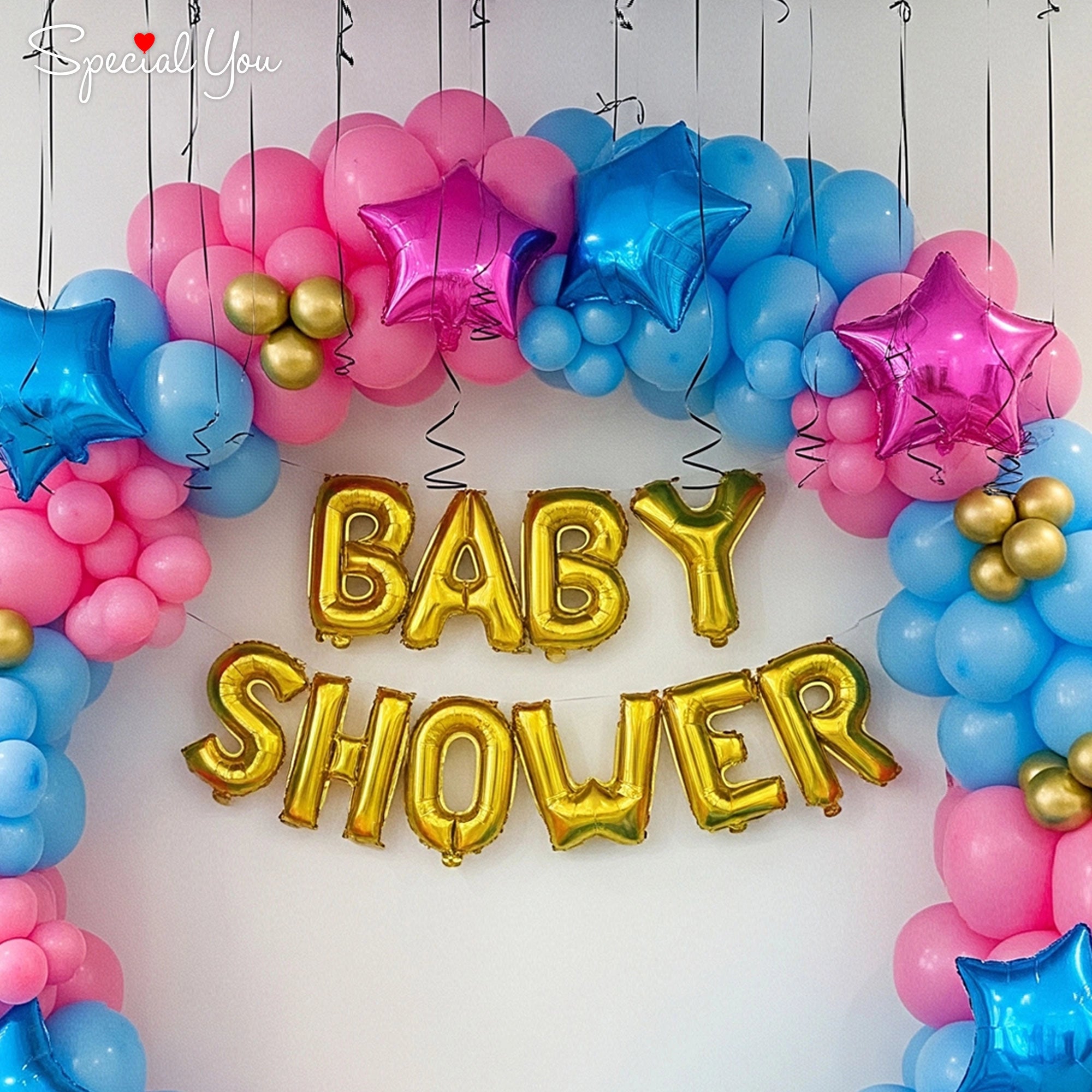 Pink & Blue Baby Shower Decor