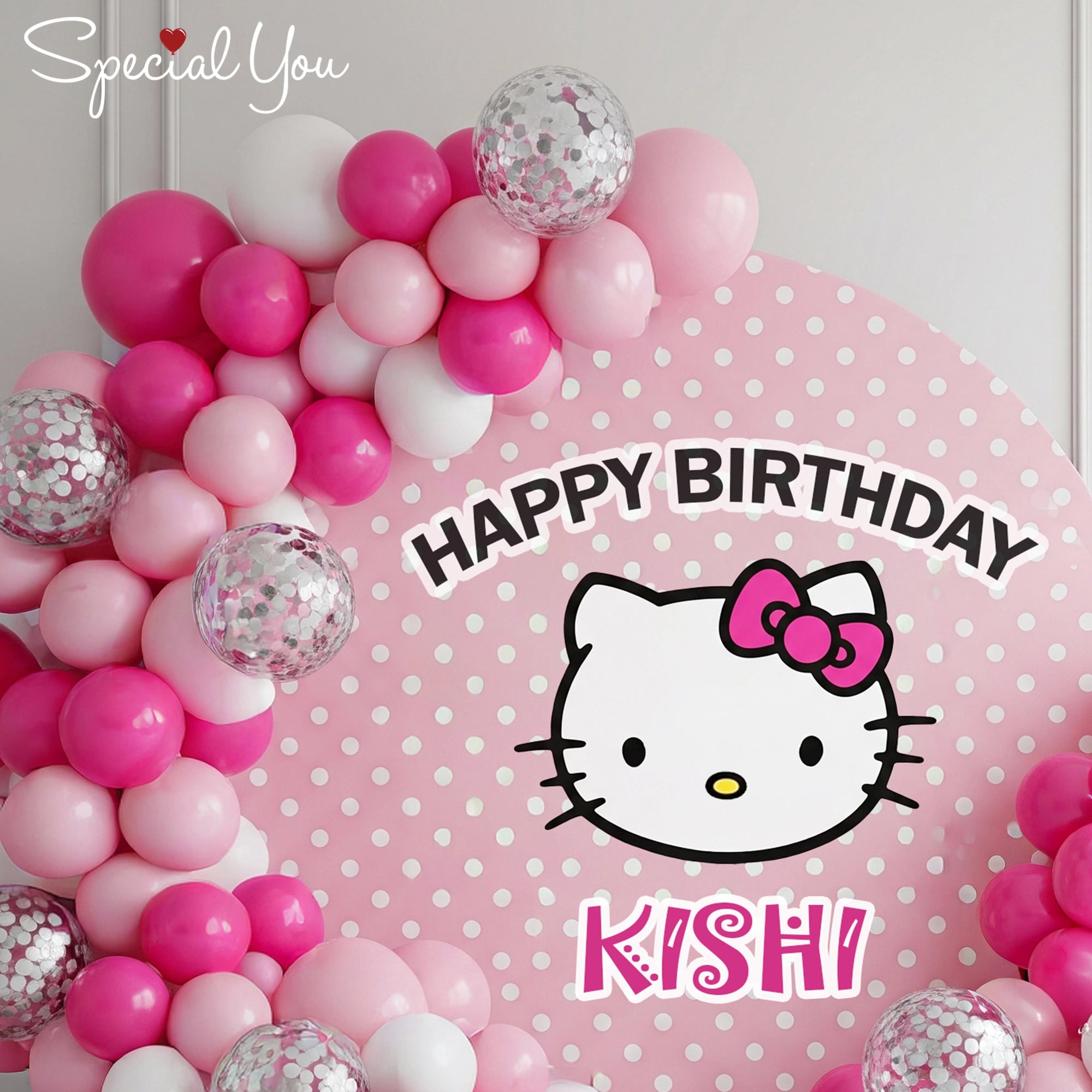 Hello Kitty Birthday Balloon Decor