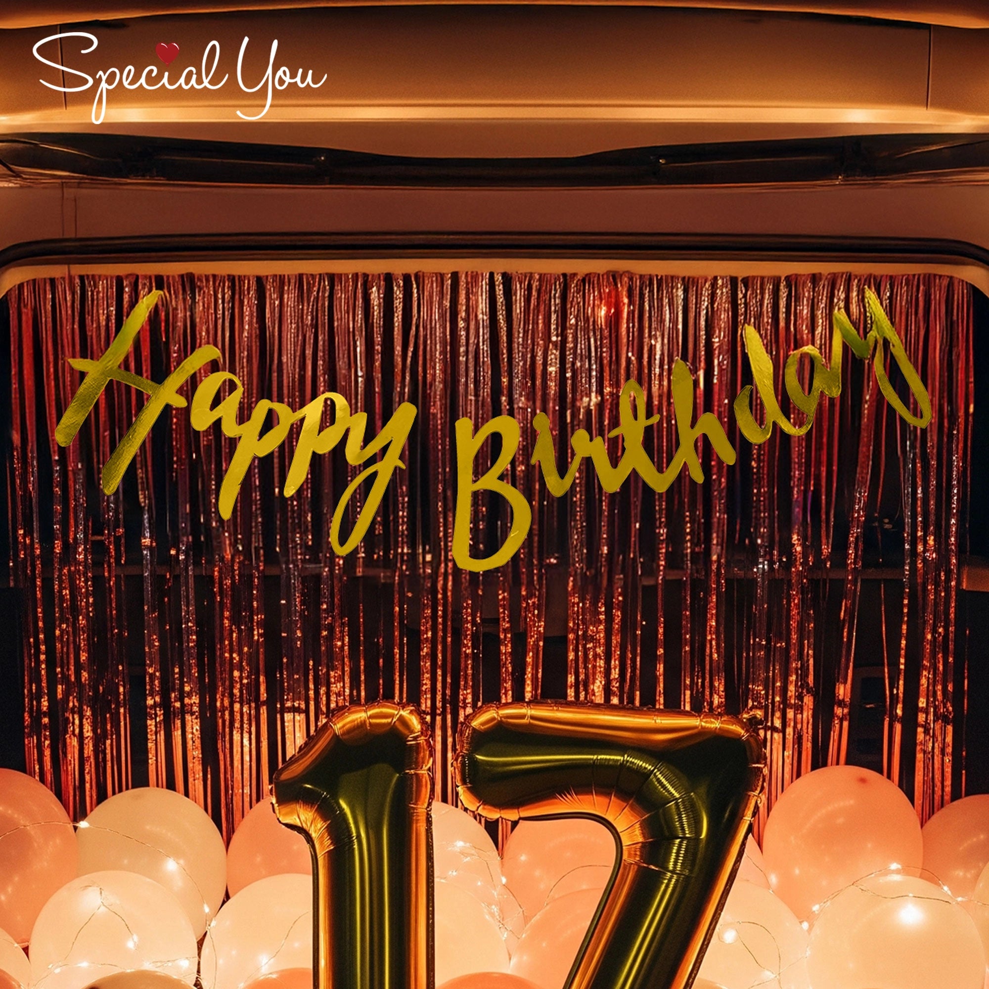 17th Birthday Car Boot Decor